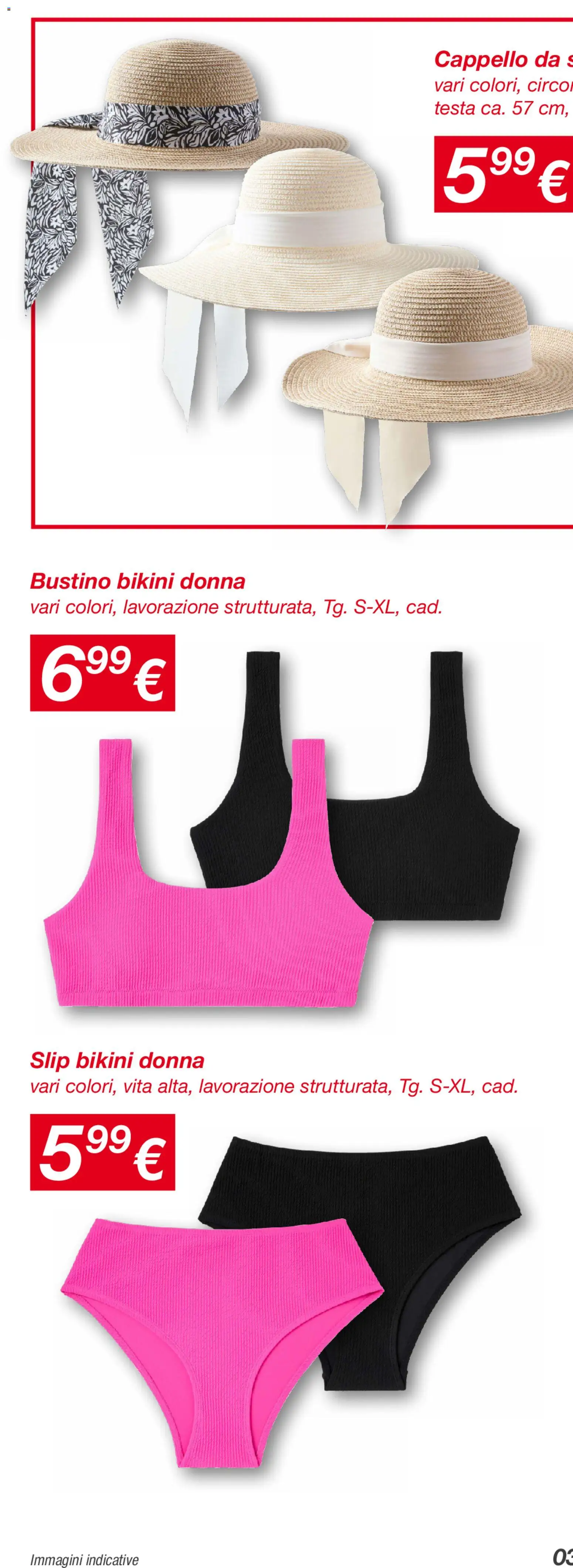 Volantino KiK del 25.05.2026 | Pagina: 4 | Prodotti: Slip, Bikini, Cappello