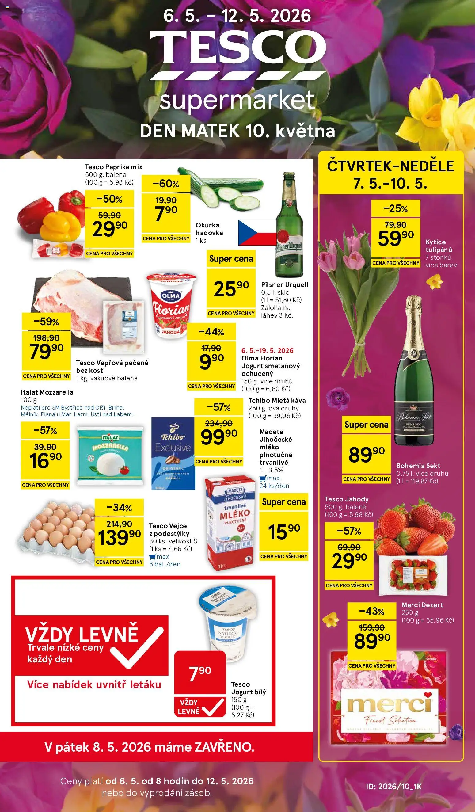 Tesco leták - Supermarket od 06.05.2026 | Strana: 1