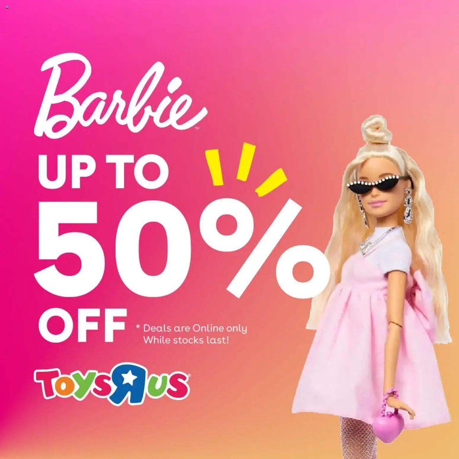 Toys R Us Barbie Specials (16/07/2026 catalogue cover