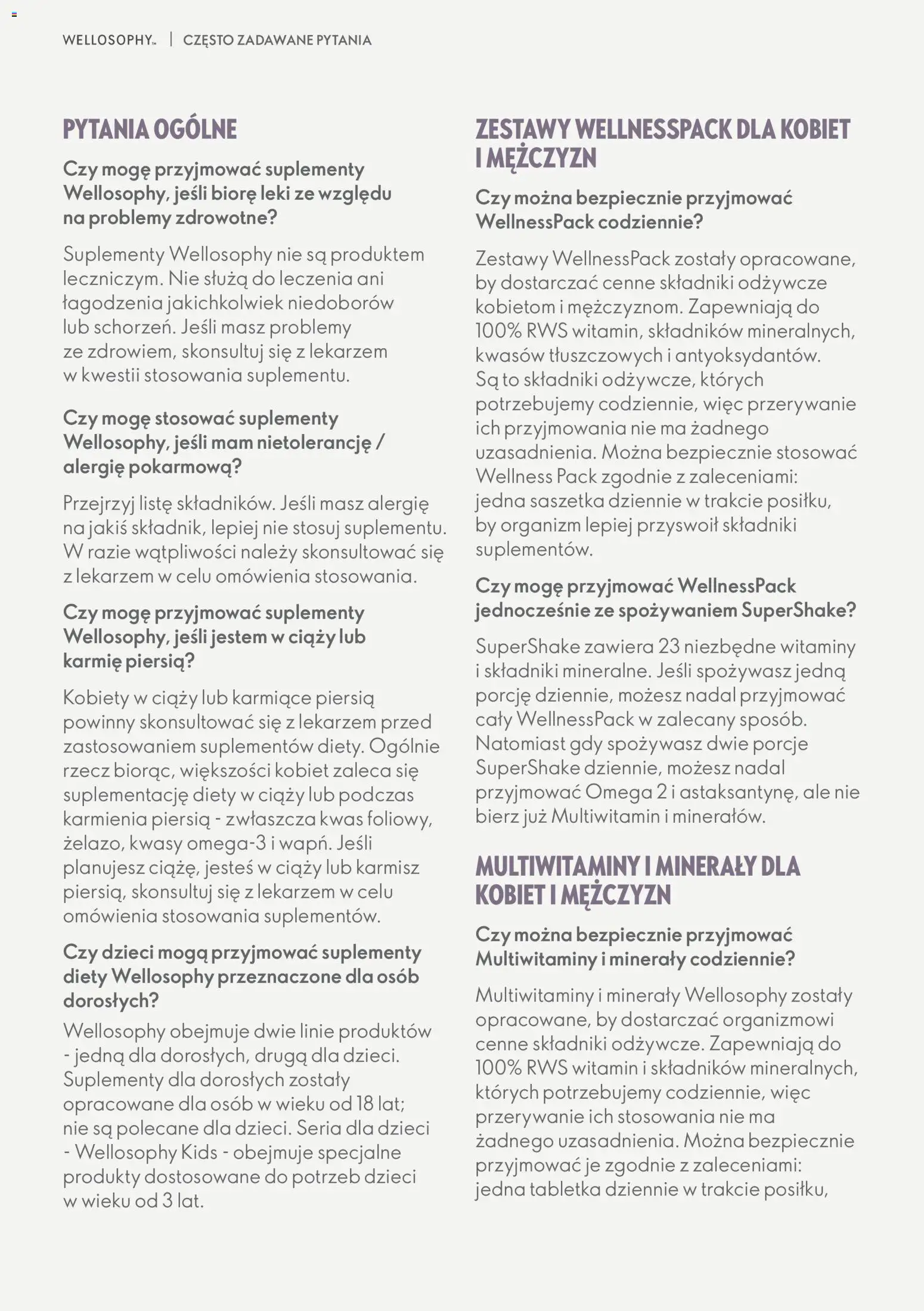Oriflame Katalog - Przewodnik po produktach Wellosophy od 15.11.2023 | Strona: 52