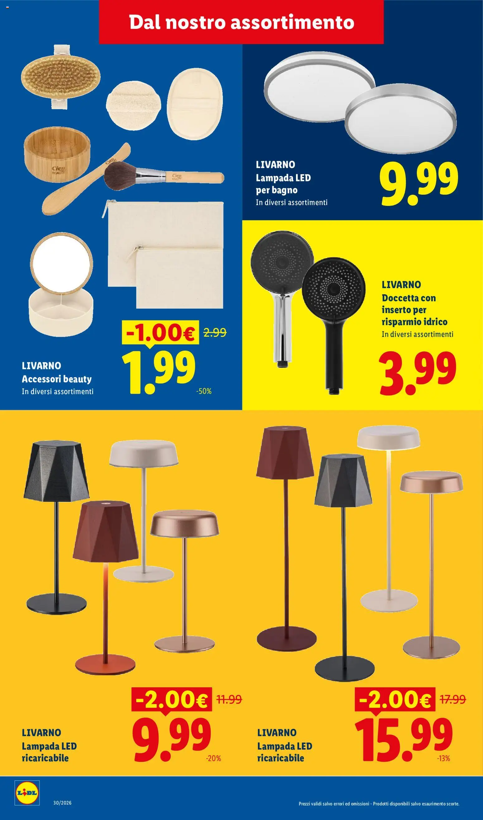 Volantino Lidl del 10/08/2026 | Pagina: 26 | Prodotti: Bagno, Lampada