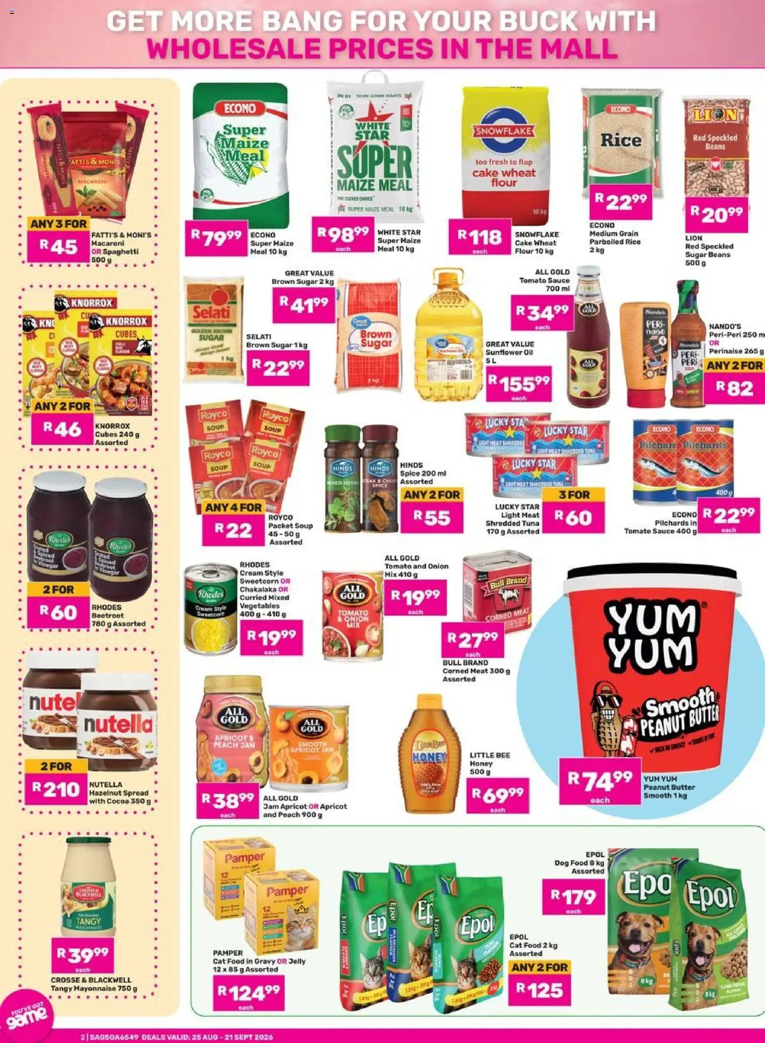 Game - Catalogue Do The Right Spring valid from 25/08/2026 | Page: 2 | Products: Spread, Meat, Mayonnaise, Tuna