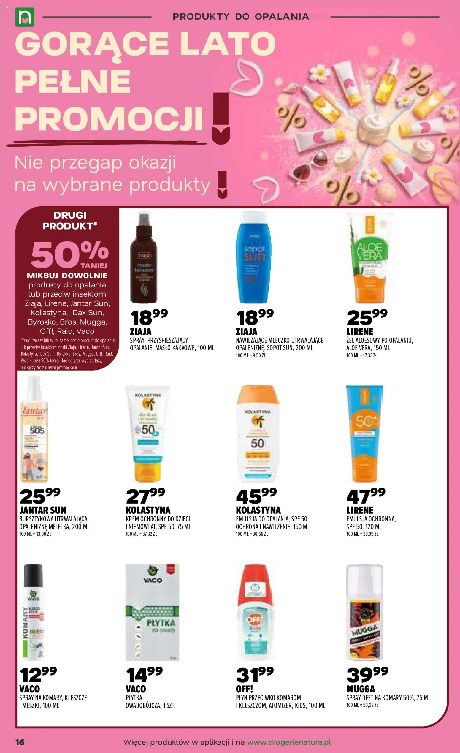 Drogerie Natura gazetka od 07.07.2026 | Strona: 16 | Produkty: Żel aloesowy, Masło, Krem