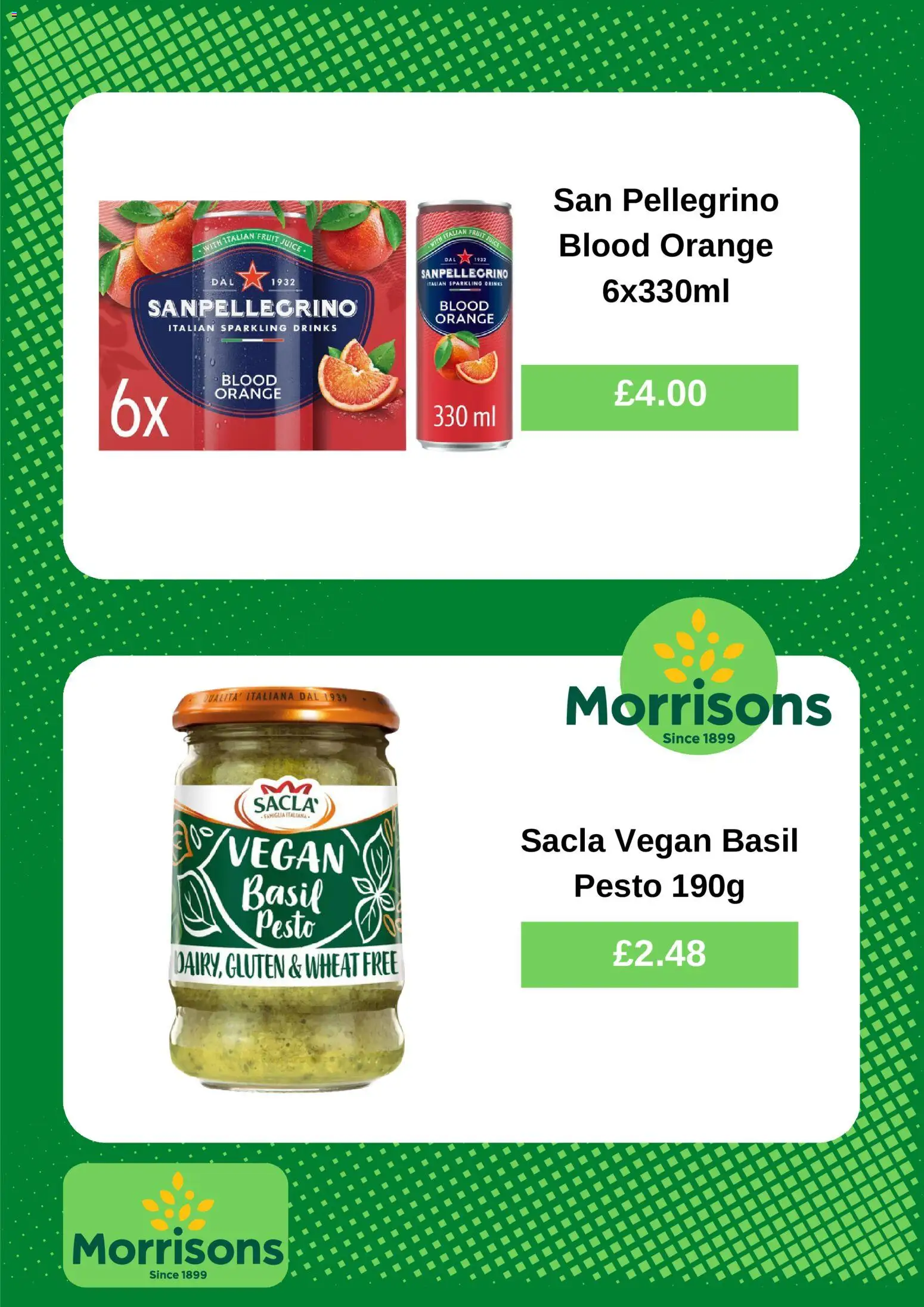 {H1} | Page: 4 | Products: Pesto, Drinks, Juice, Orange