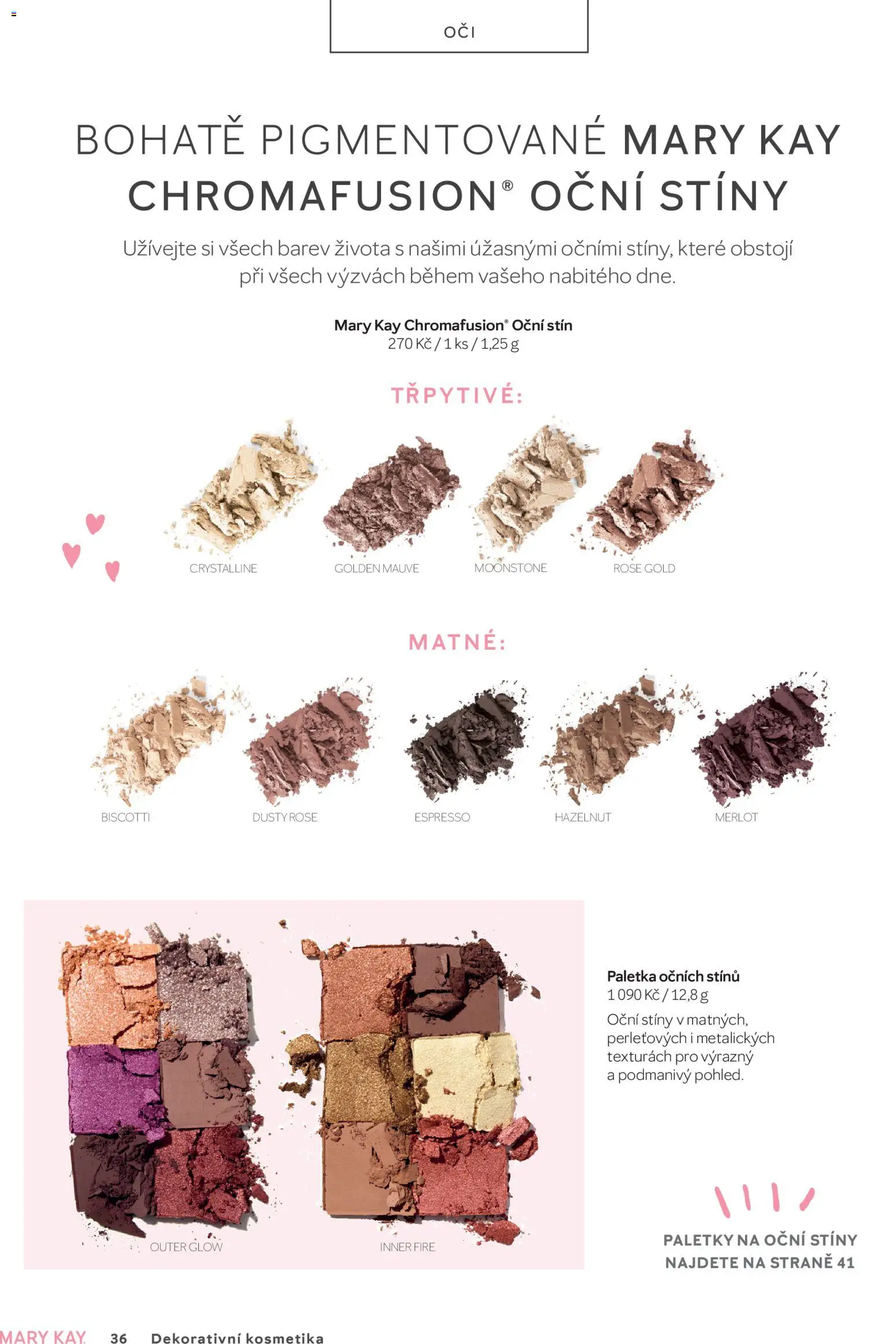 Mary Kay kniha o kráse od 01.07.2026 | Strana: 36 | Produkty: Merlot, Oční stíny