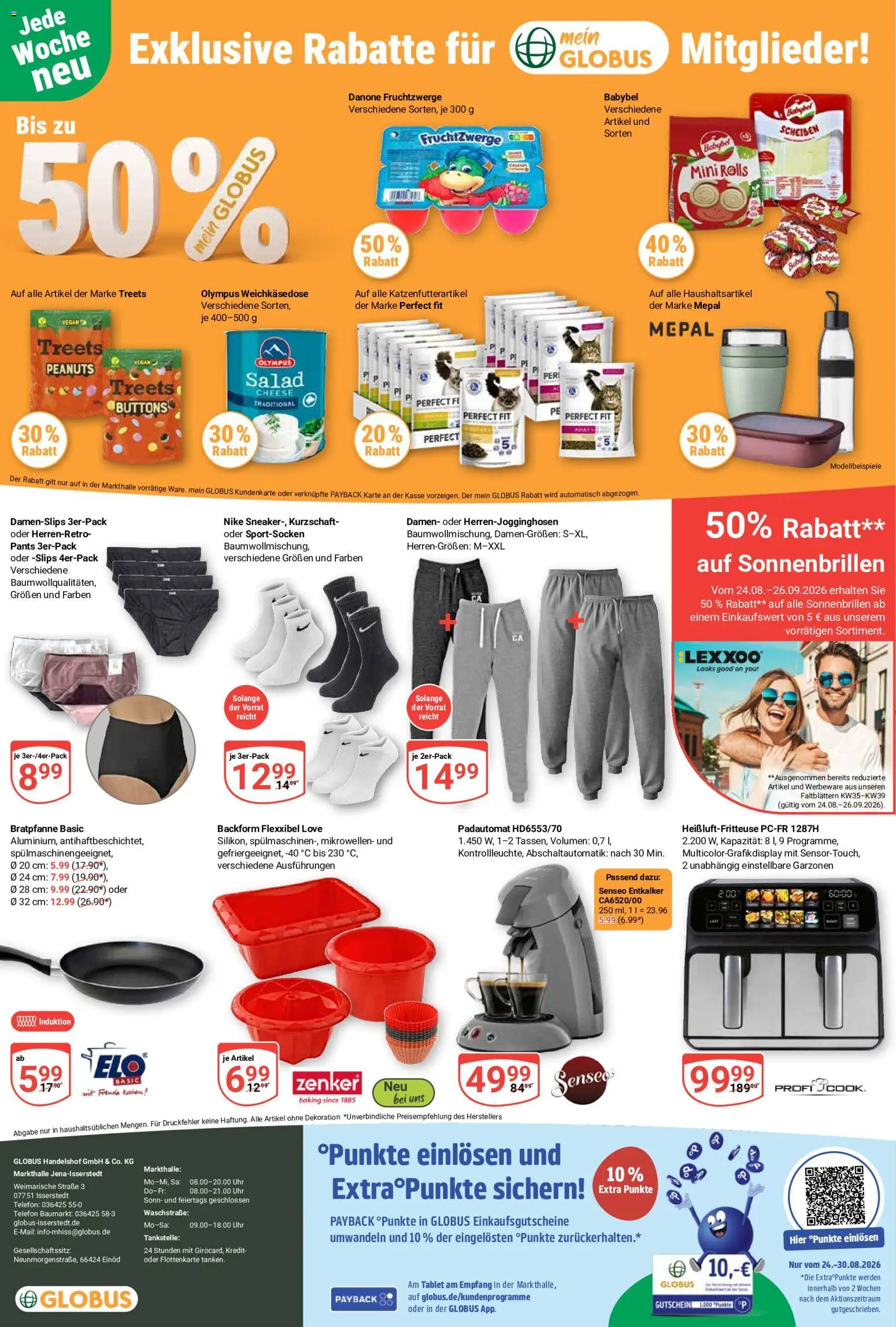Globus Prospekt – gültig ab 24.08.2026 | Seite: 27 | Produkte: Fruchtzwerge, Babybel, Telefon, Uhr