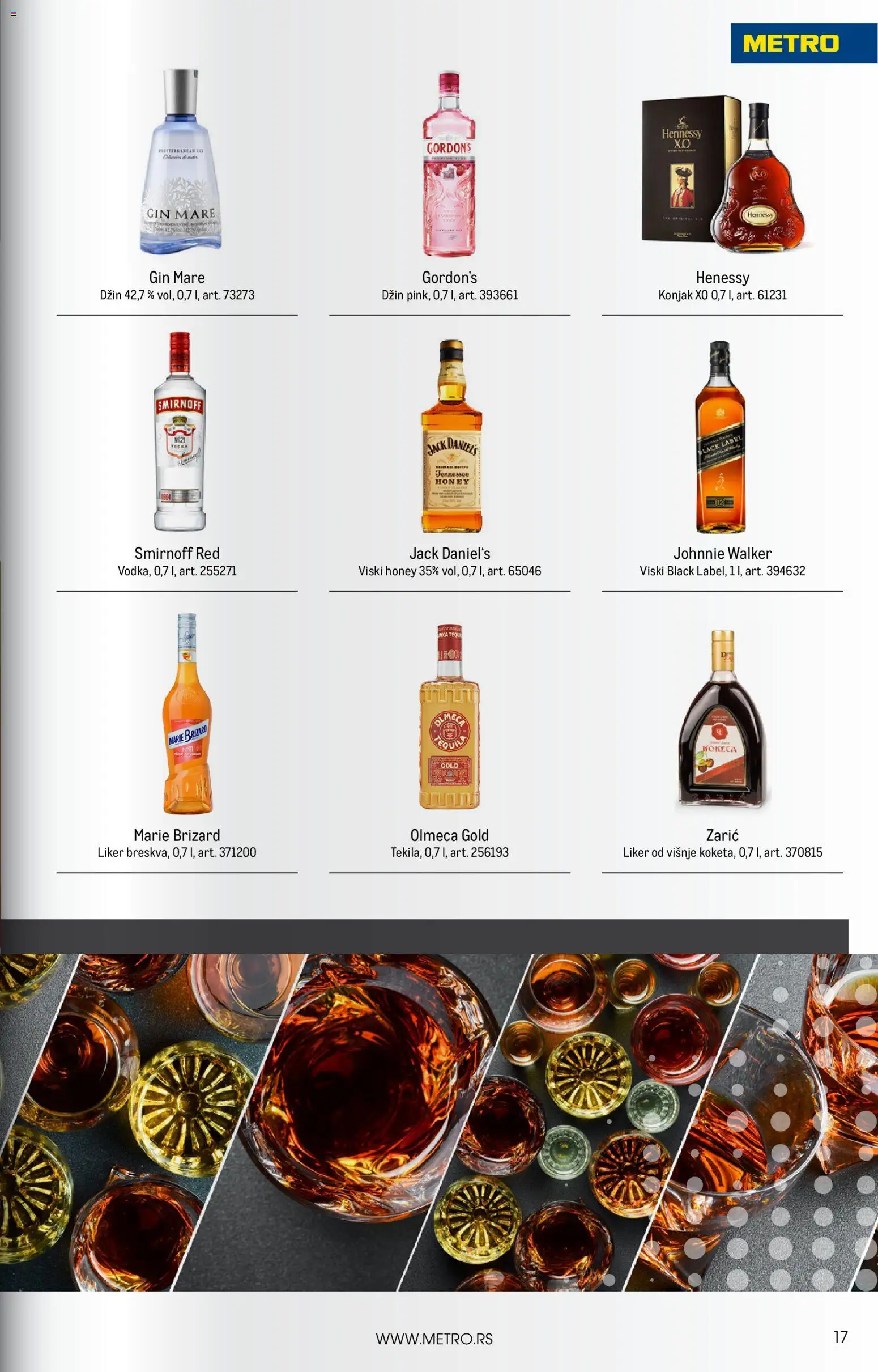 Metro katalog - važi od 01.08.2026 | Strana: 17 | Proizvode: Liker, Džin, Viski, Vodka