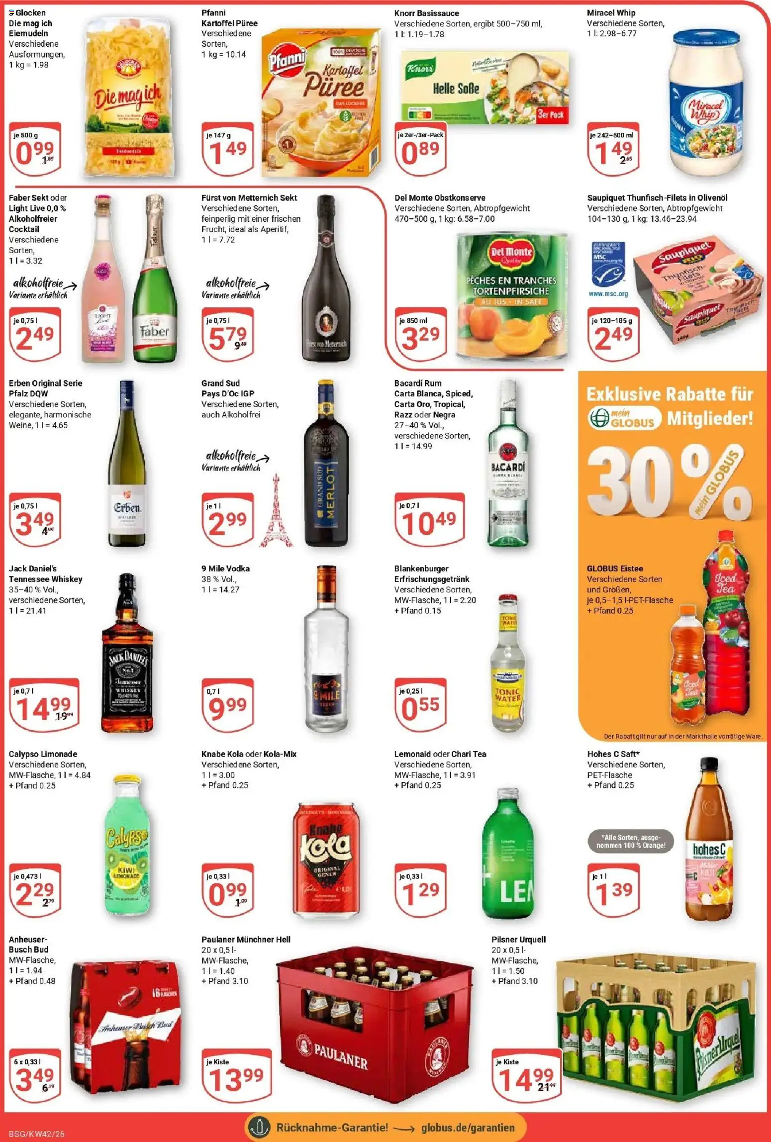 Globus Prospekt Braunschweig (ab 12.10.2026) » Angebote online | Seite: 3 | Produkte: Furst von metternich, Olivenol, Soße, Whiskey