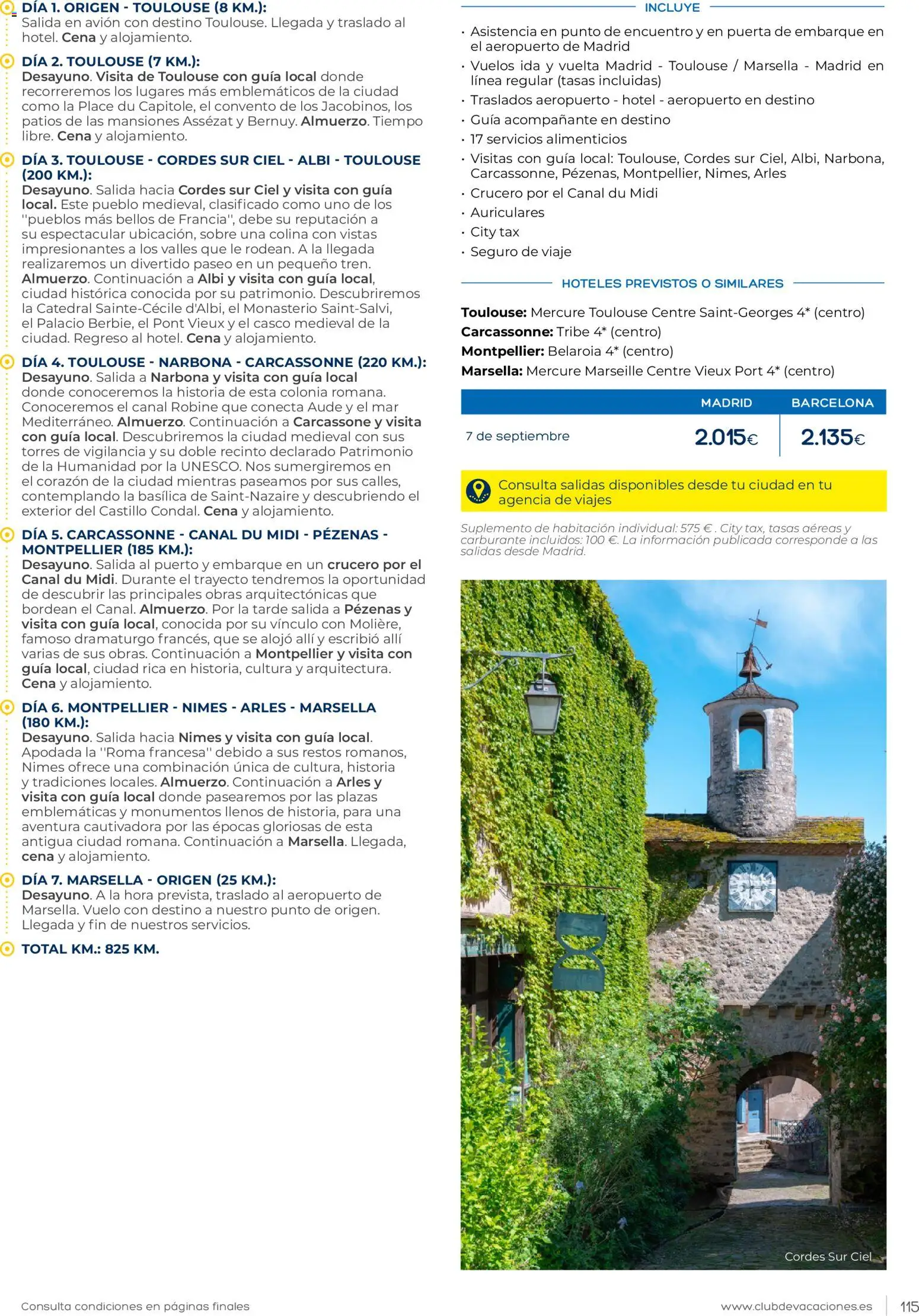 Viajes El Corte Inglés Club de Vacaciones │ válido desde el 01.02.2026 | Página: 115 | Productos: Colonia, Auriculares