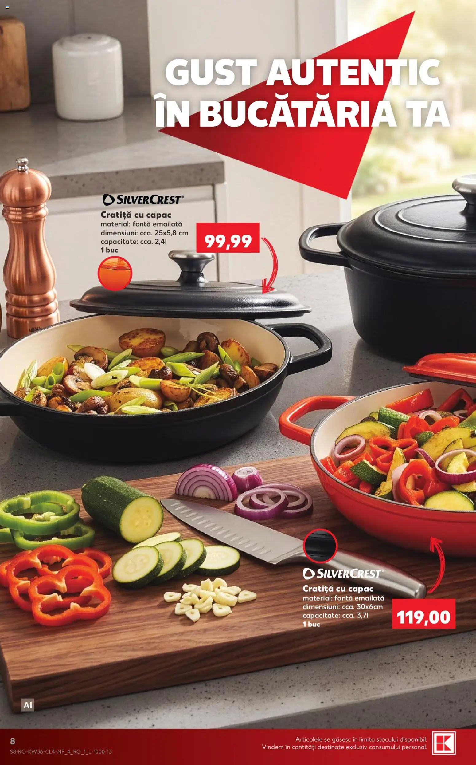 Noul catalog Kaufland – valabil de la 02.09.2026 | Pagină: 8 | Produse: Cratiță