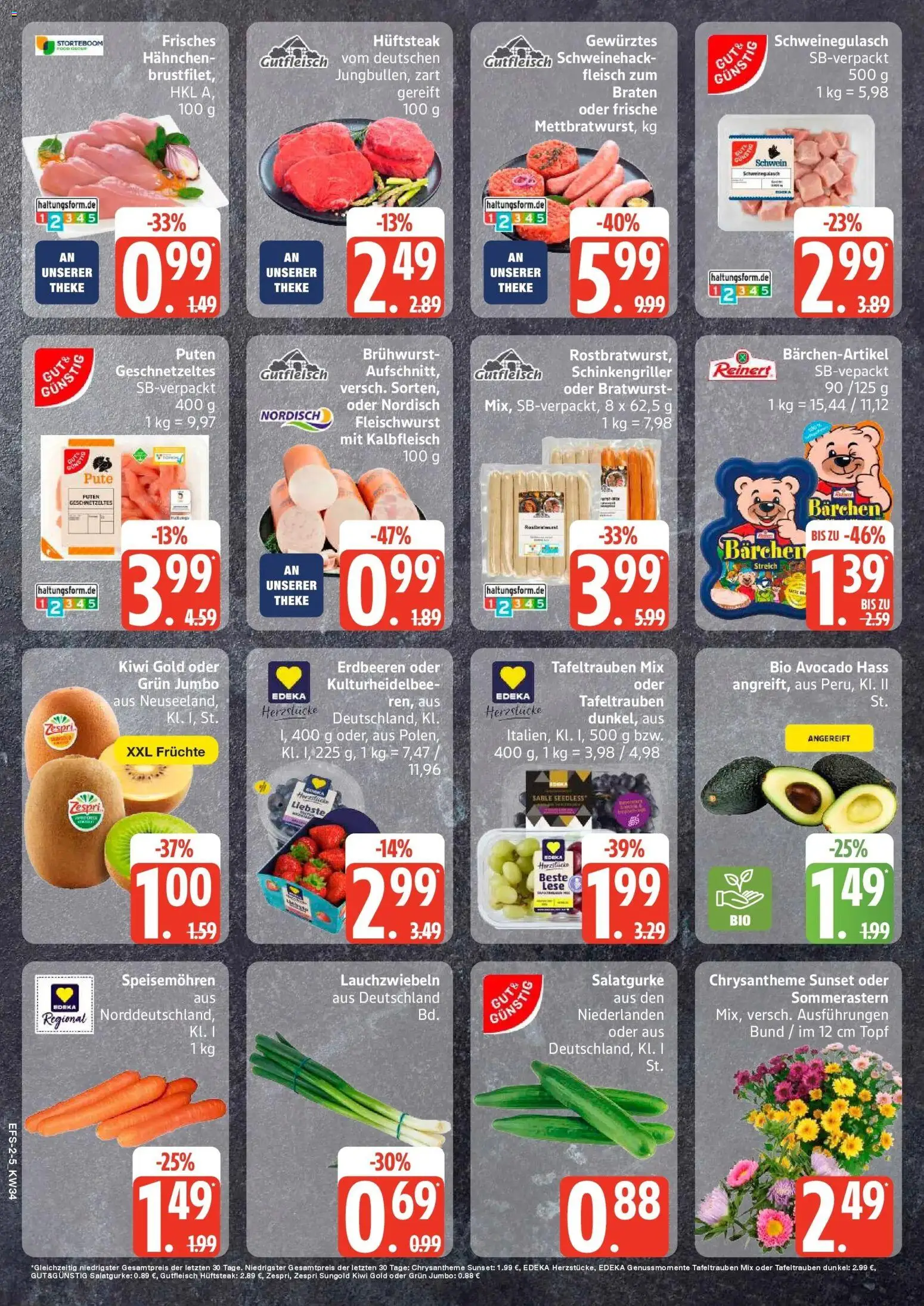 Edeka Prospekt Ostseebad Heringsdorf (ab 17.08.2026) » Angebote Online | Seite: 2 | Produkte: Schweinegulasch, Pute, Hahnchen, Avocado
