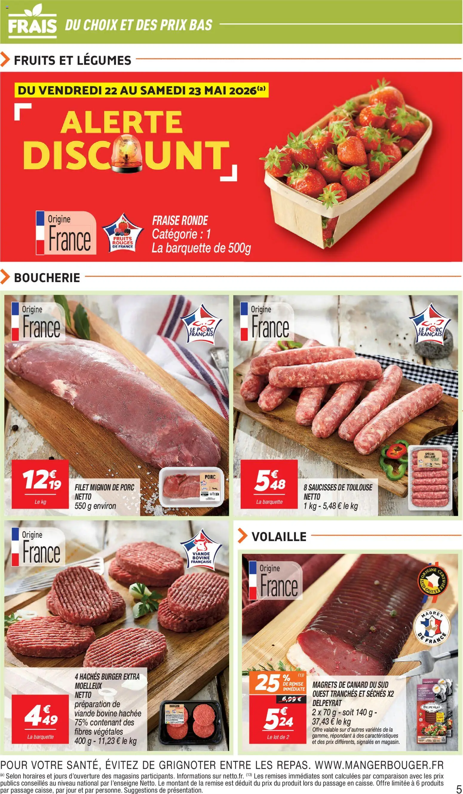 {H1} | Page: 5 | Produits: Volaille, Viande, Filet mignon, Viande bovine