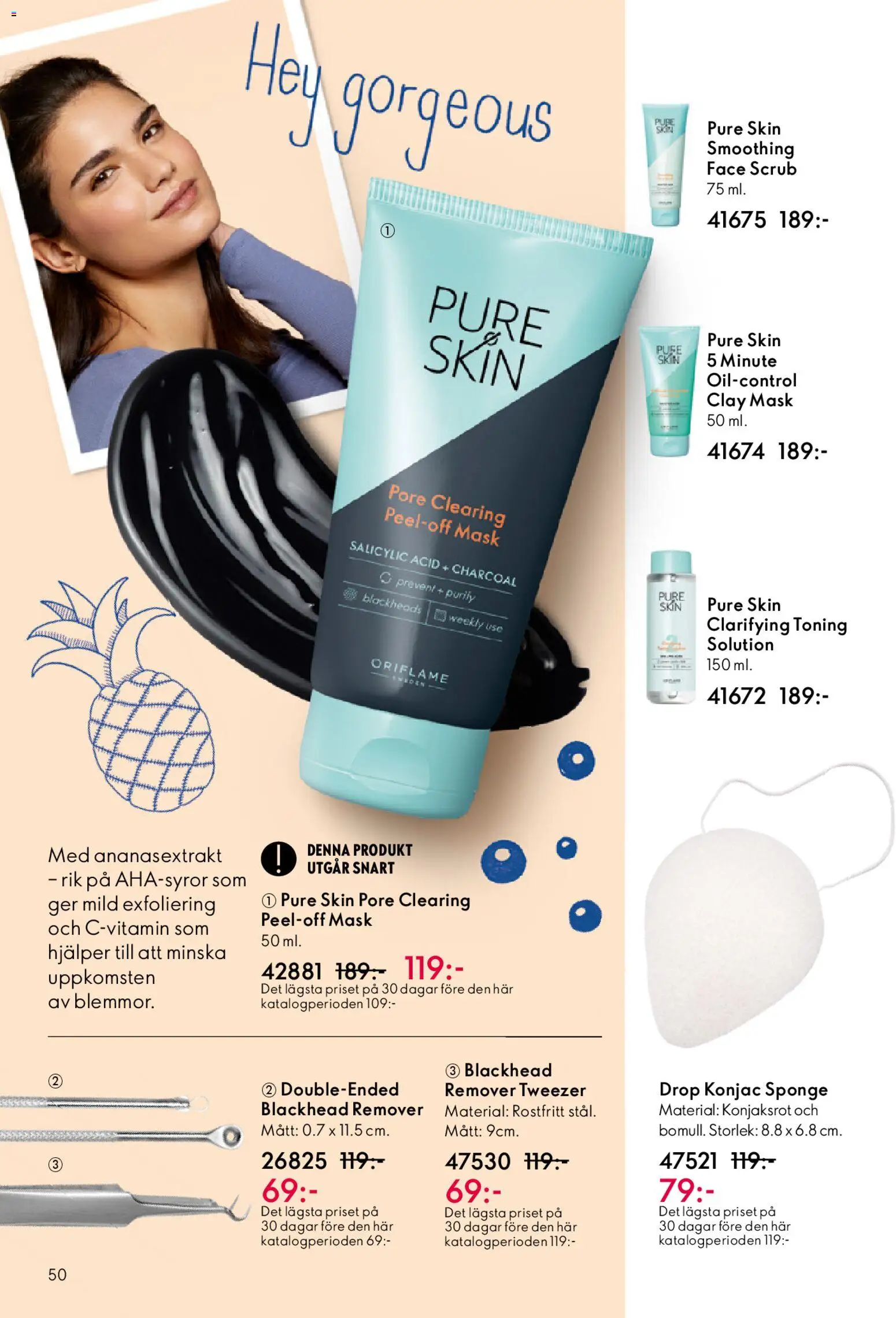 Oriflame reklamblad aktuell från 01.04.2026 | Sida: 50 | Produkter: Toning, Mask