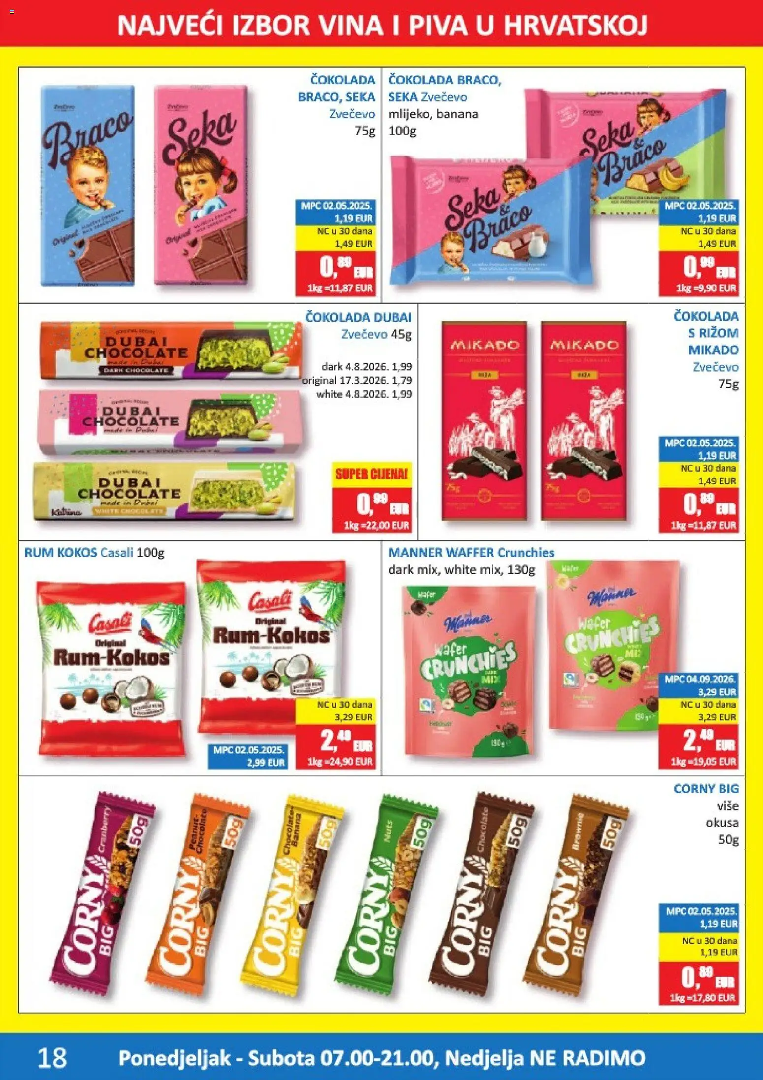 Vrutak katalog | vrijedi od 14.09.2026 | Stranica: 18 | Proizvodi: Čokolada, Rum, Kokos