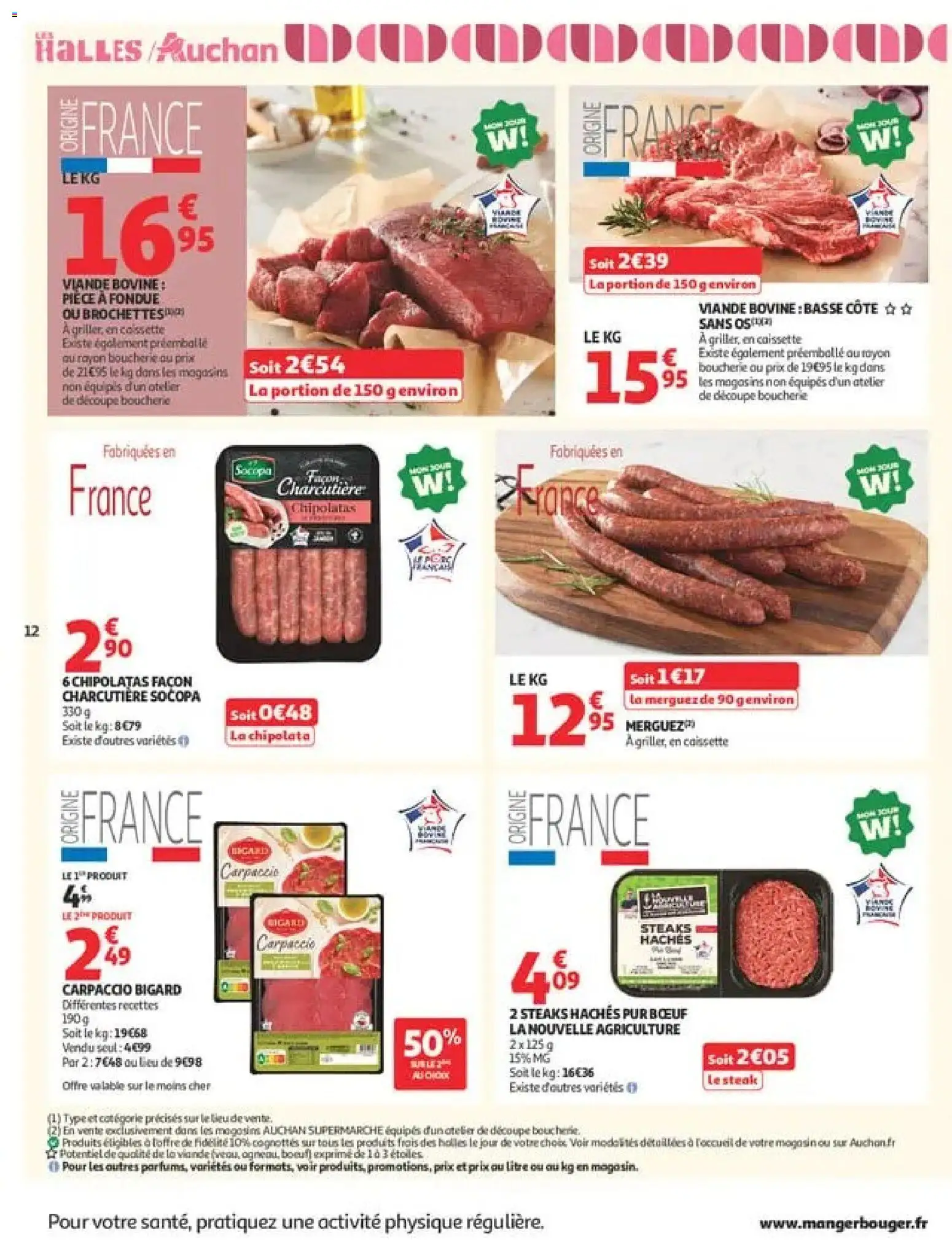 {H1} | Page: 12 | Produits: Merguez, Viande, Basse côte, Viande bovine