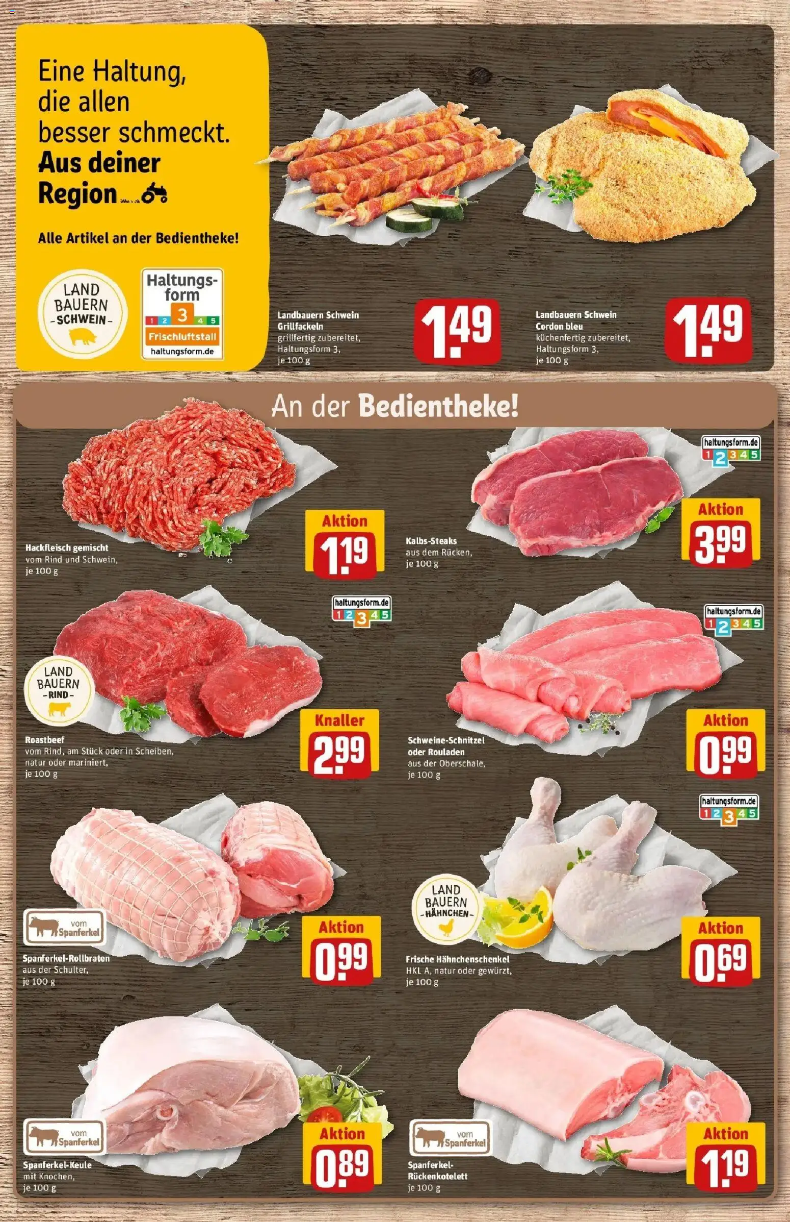 REWE Prospekt ab 07.09.2026 zum Blättern » Angebote | Seite: 8 | Produkte: Hahnchen, Hahnchenschenkel, Roastbeef, Hackfleisch