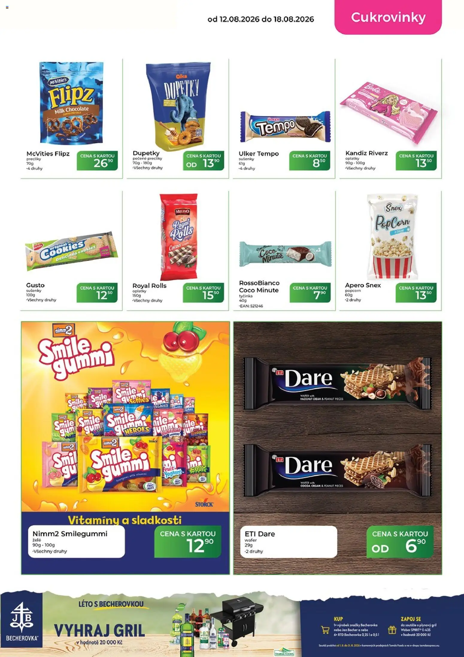 Tamda Foods leták od 12.08.2026 | Strana: 29 | Produkty: Plynový gril, Cookies, Popcorn, Cukrovinky