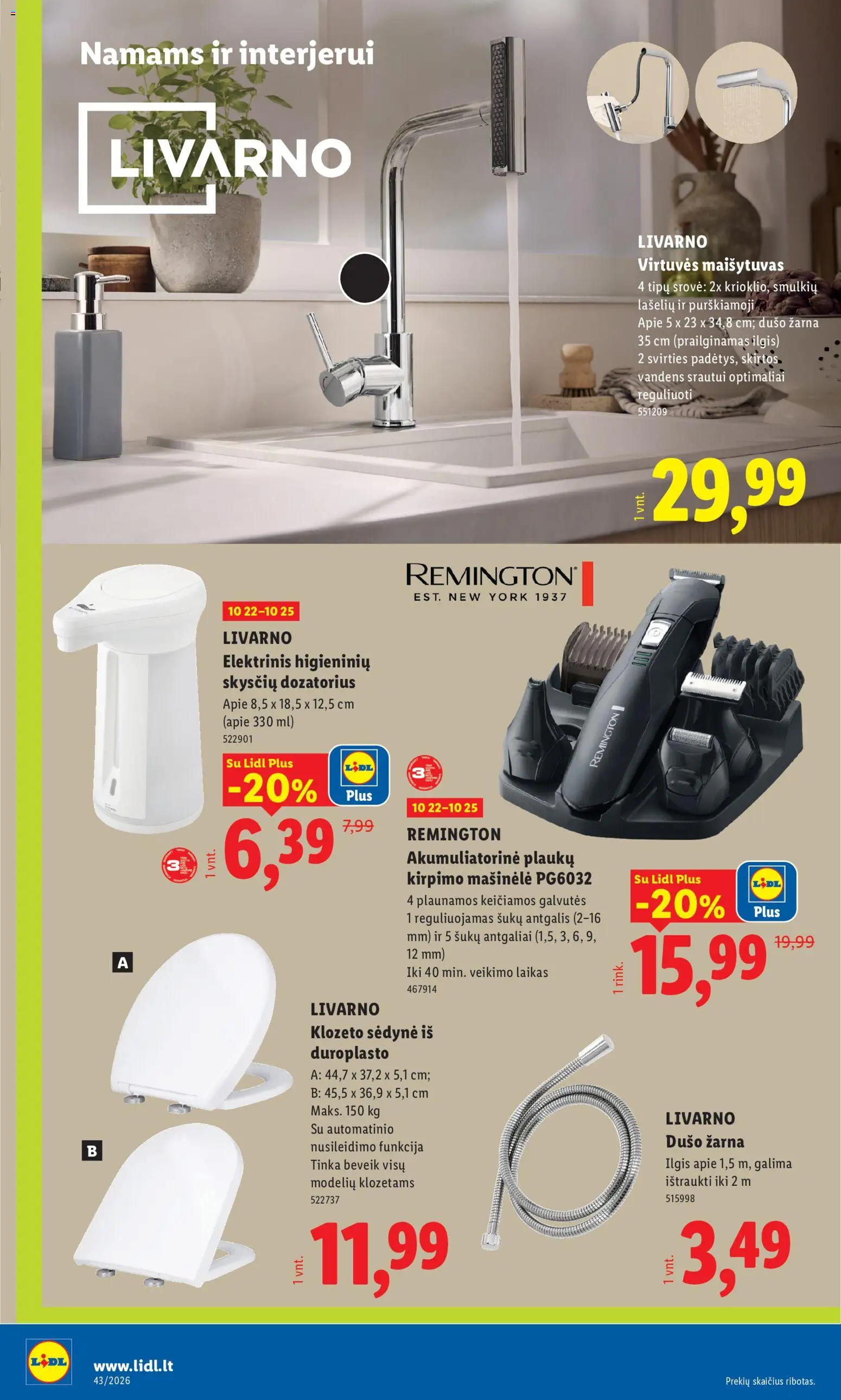 LIDL akcijos nuo 2026.10.19 | Puslapis: 18 | Prekių: Maišytuvas