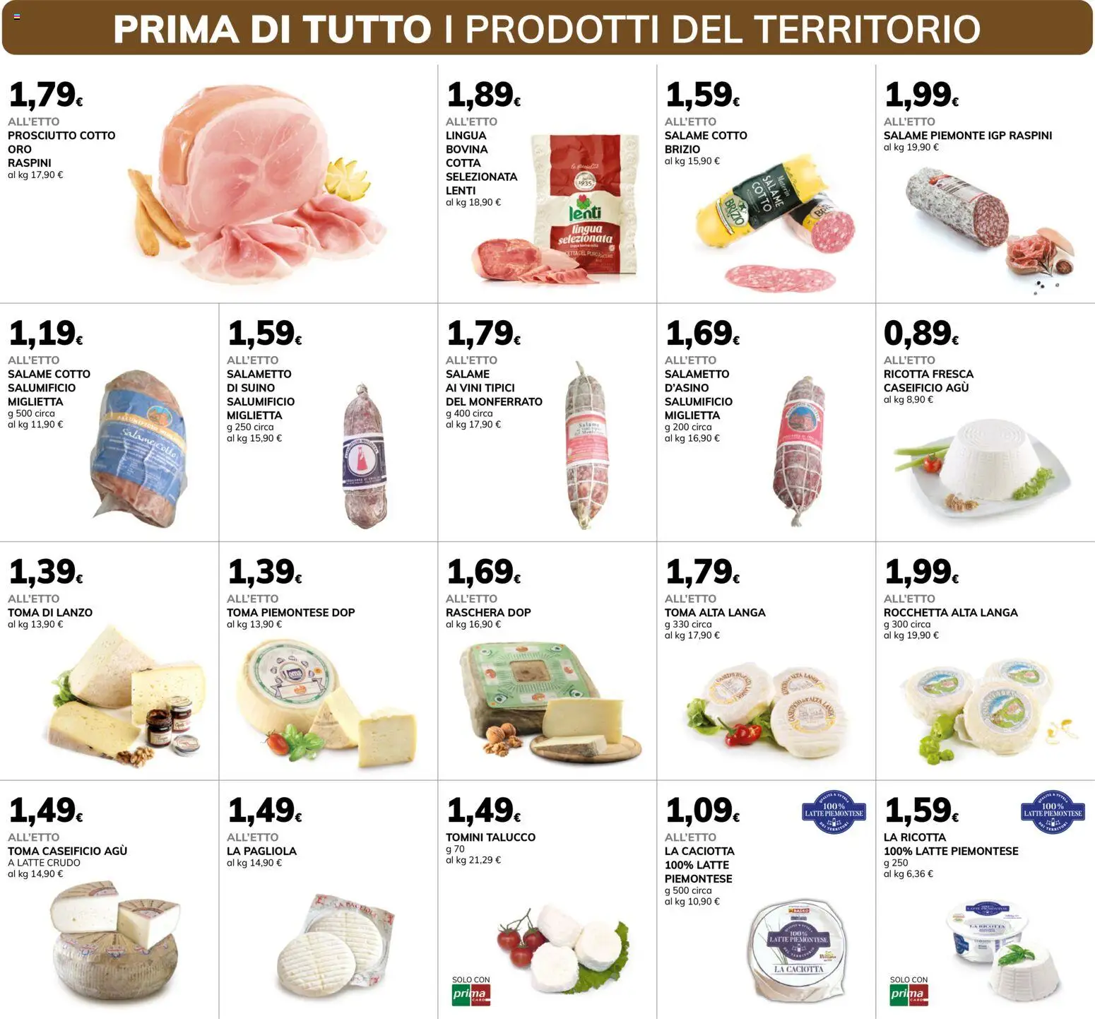 Volantino Basko del 14/07/2026 | Pagina: 2 | Prodotti: Prosciutto Cotto, Salame, Suino, Latte