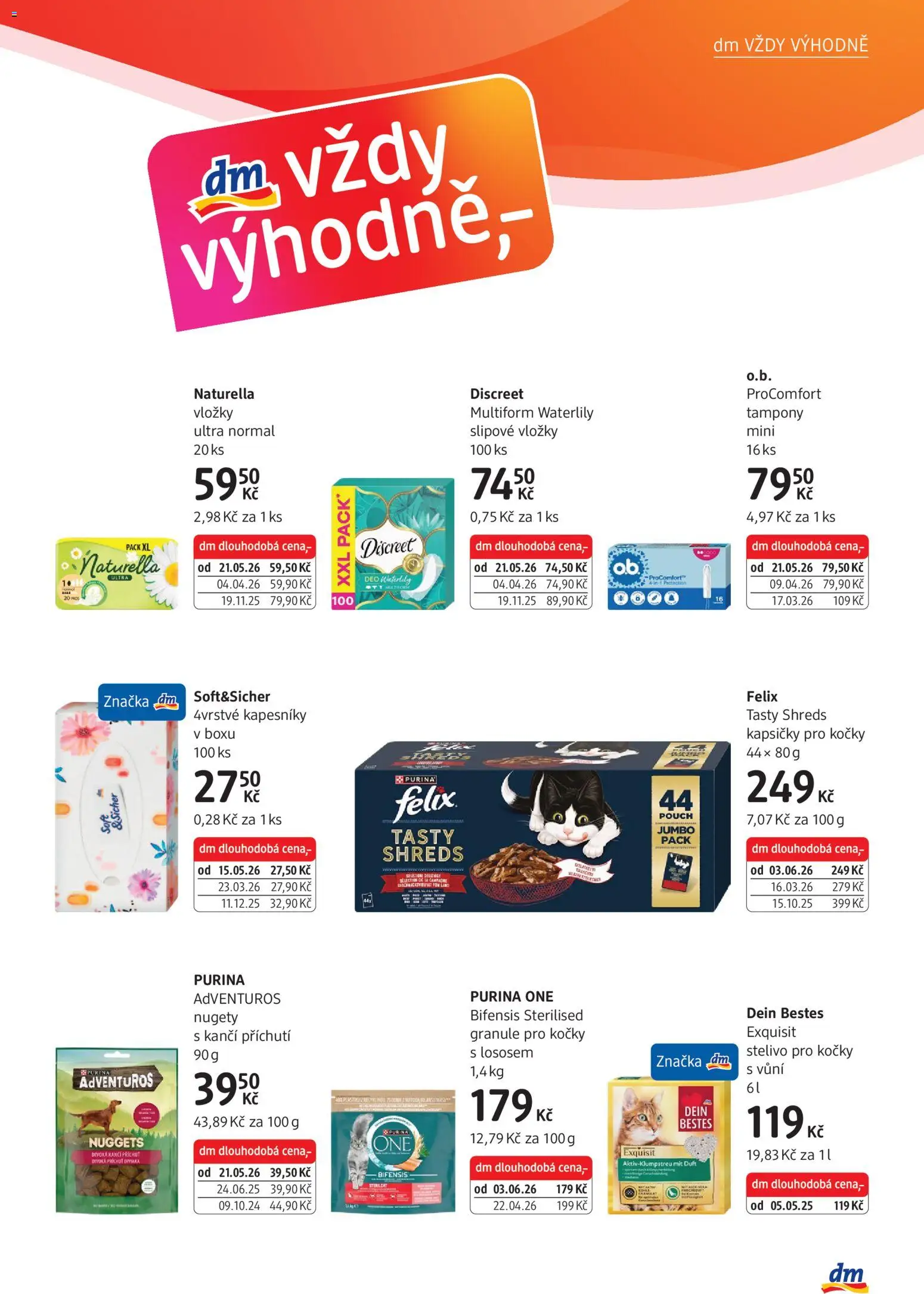 dm drogerie leták od 03.09.2026 | Strana: 21 | Produkty: Purina, Stelivo pro kočky, Kapsičky pro kočky, Kapsičky