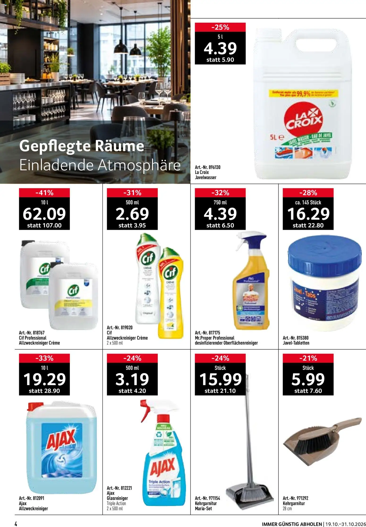 Prodega aktionen Reinigung – gültig ab 19.10.2026 | Seite: 4 | Produkte: Creme