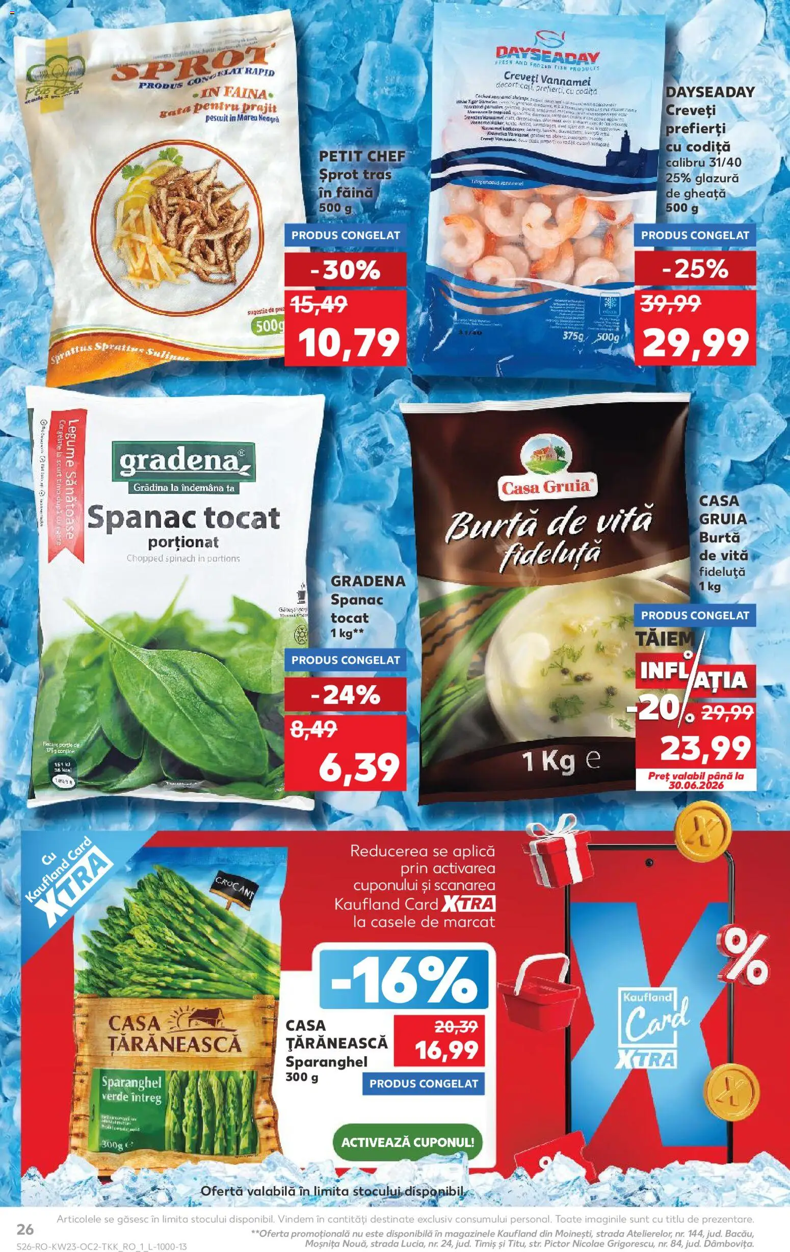 Noul catalog Kaufland – valabil de la 03.06.2026 | Pagină: 26 | Produse: Făină, Legume