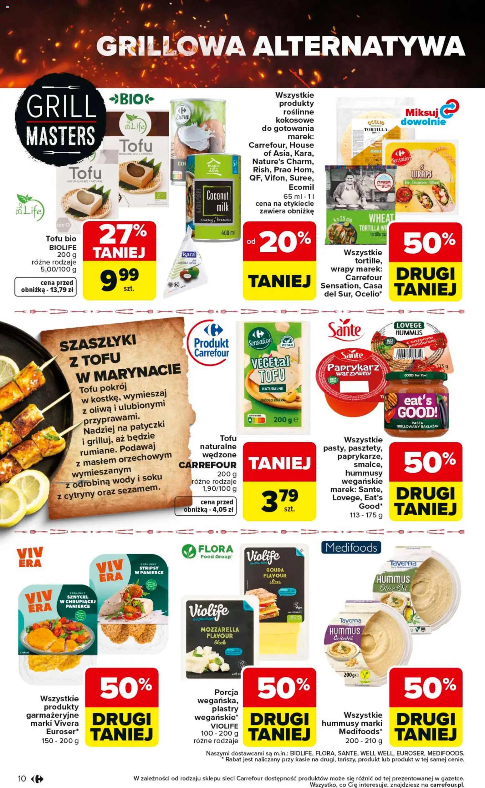 Carrefour gazetka - Misja:Grill Cię wzywa od 23.04.2026 | Strona: 10 | Produkty: Grill, Cytryny, Hummus, Mozzarella