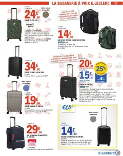 E.Leclerc - Prévisualisation de E.Leclerc Selection Depart en Vacances valide à partir de 02.06.2026 | Page: 27 | Produits: Valise cabine, Sac à dos, Bagage, Sac de voyage