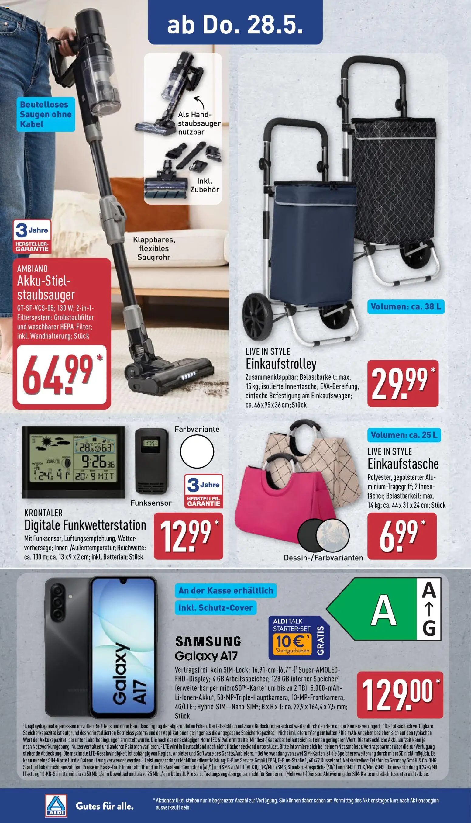 Aldi Ausblick – gültig ab 26.05.2026 | Seite: 14 | Produkte: Kamera, Kabel, Staubsauger, Samsung