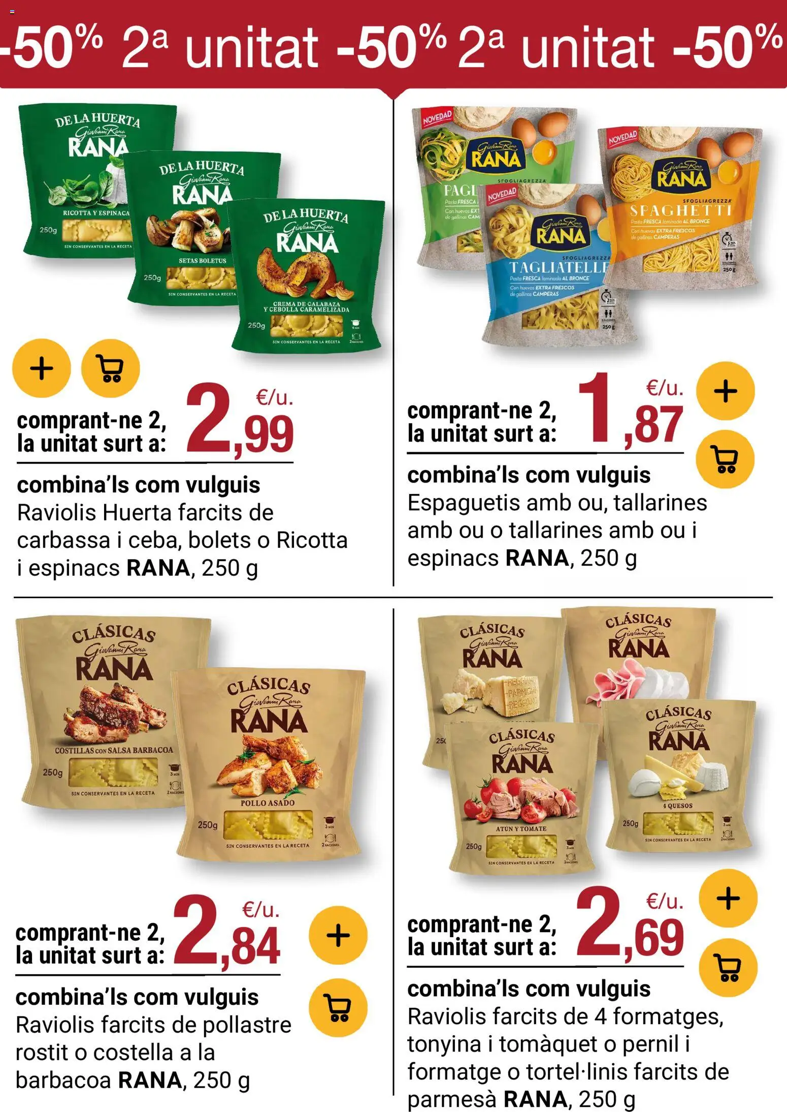Bonpreu folleto │ válido desde el 19.05.2026 | Página: 11 | Productos: Espinaca, Πράσινο τσάι, Huevos, Pasta