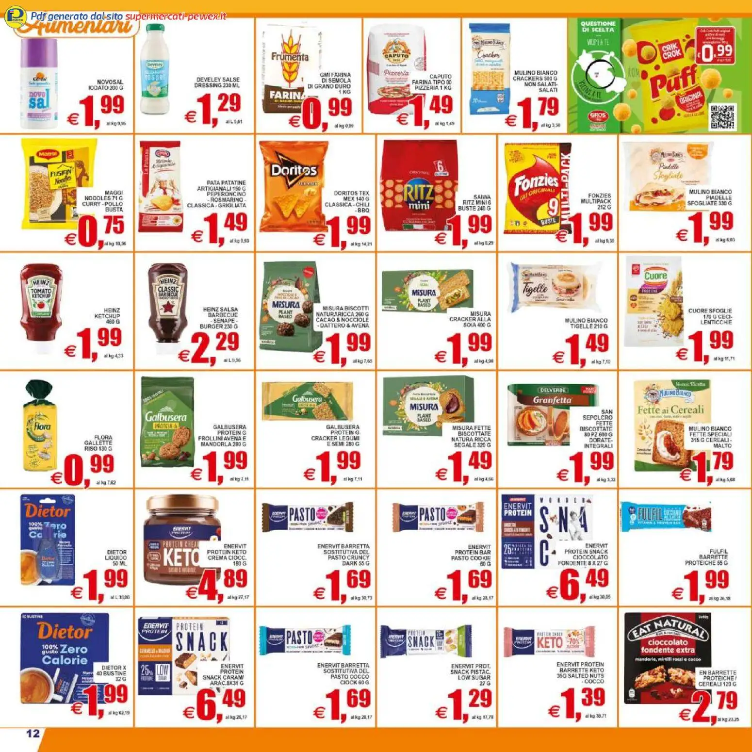 Volantino Pewex del 08.05.2026 | Pagina: 12 | Prodotti: Patatine, Barbecue, Farina, Nocciole