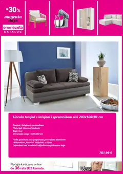 Emmezeta Katalog - Pregled kataloga iz trgovine Emmezeta, vrijedi od 22.06.2026 | Stranica: 2 | Proizvodi: Trosjed