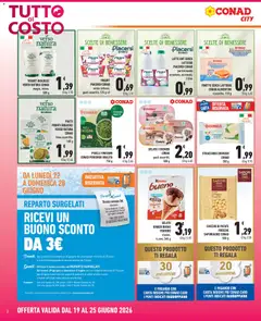 Anteprima del volantino YOGURT PIACERSI CONAD senza lattosio, gusti assortiti, 125 g x2, Yogurt senza lattosio, gusti assortiti, 125 g x2 valido a partire dal 19.06.2026 | Pagina: 2