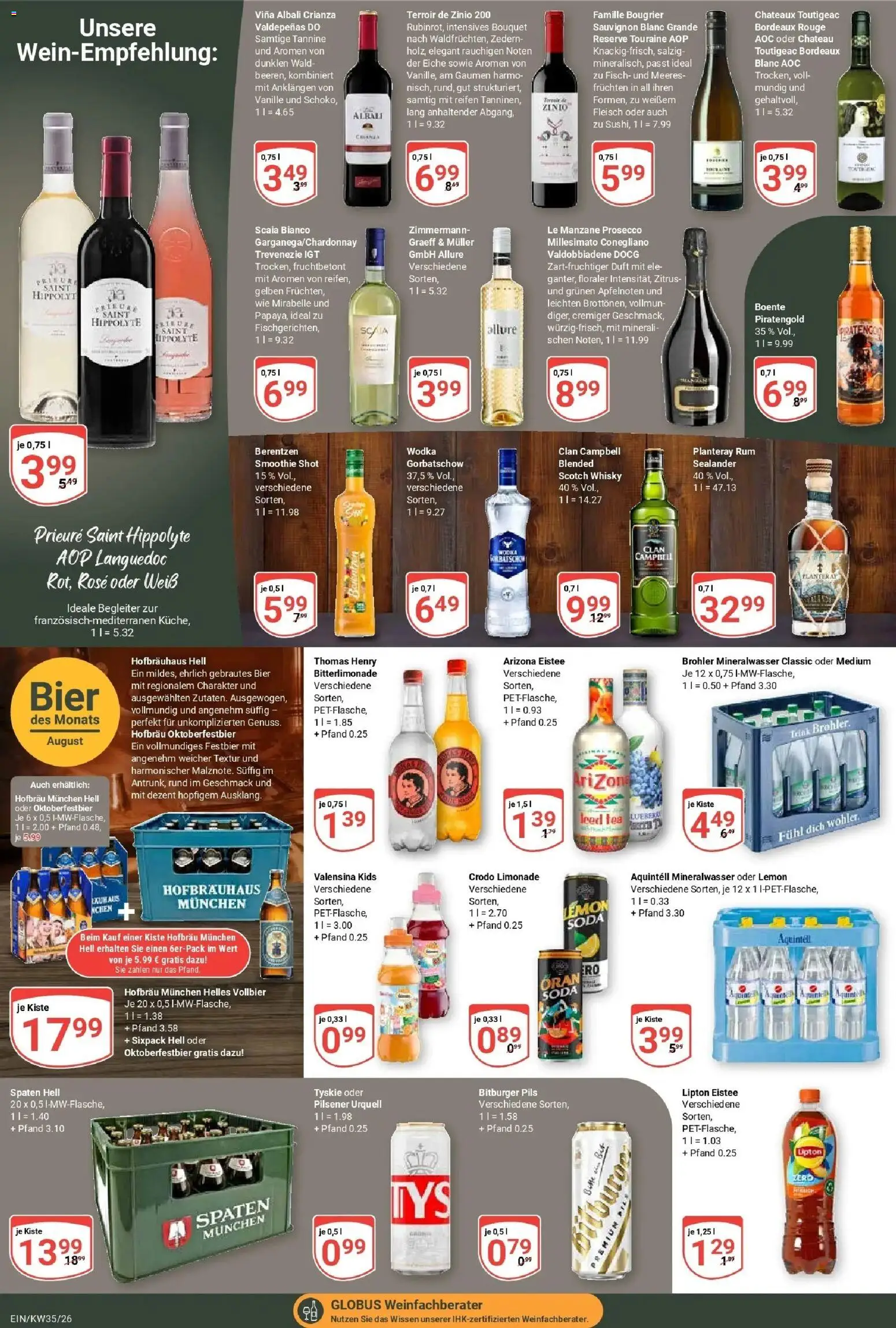 Globus Prospekt Homburg-Einöd (ab 24.08.2026) » Angebote online | Seite: 21 | Produkte: Duft, Limonade, Valensina, Vanille