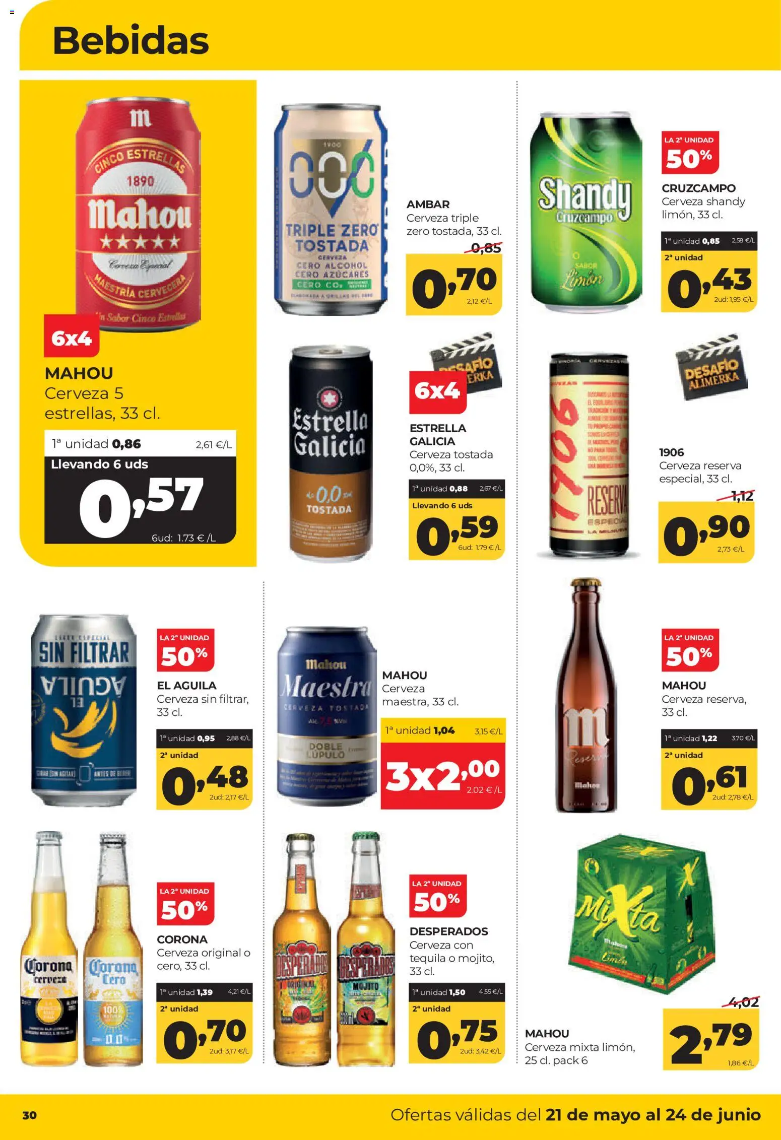 Alimerka folleto Asturias │ válido desde el 21.05.2026 | Página: 32 | Productos: Cerveza, Παρμεζάνα
