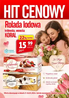 Pogląd oferty "Prim Market promocja - Rolada Lodowa Koral" - ważna od 21.05.2026