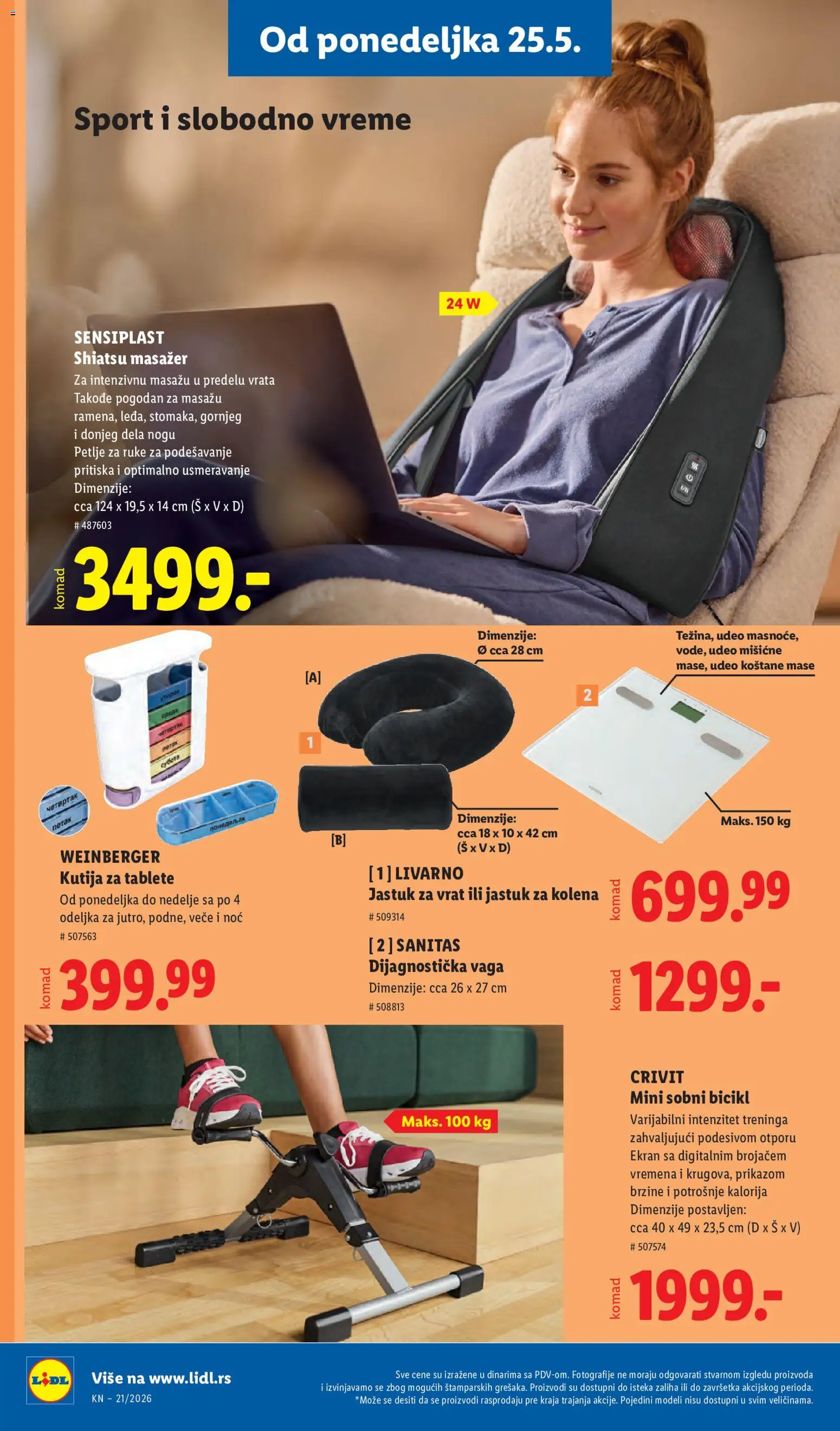 Lidl katalog - važi od 21.05.2026 | Strana: 92 | Proizvode: Jastuk, Kutija, Vrata, Vaga