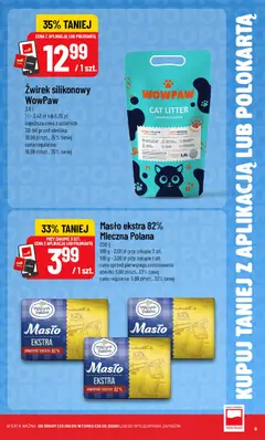 Pogląd oferty "POLOmarket gazetka - Kupuj taniej" - ważna od 23.09.2026 | Strona: 9 | Produkty: Żwirek silikonowy, Zapach, Masło, Żwirek dla kotów