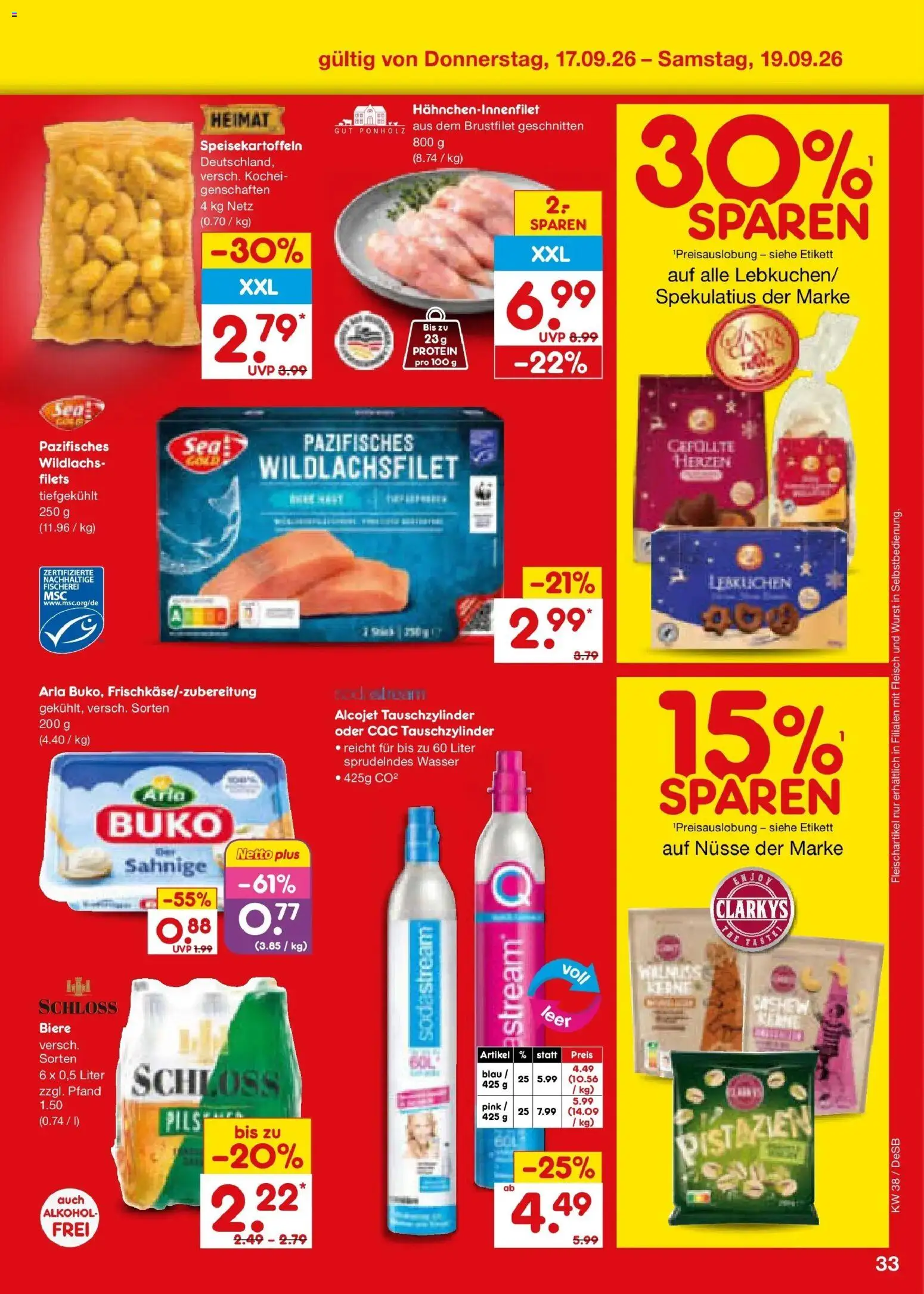 Netto Marken-Discount Prospekt Stuttgart – gültig ab 14.09.2026 | Seite: 47 | Produkte: Pils, Nüsse, Fleisch, Sodastream