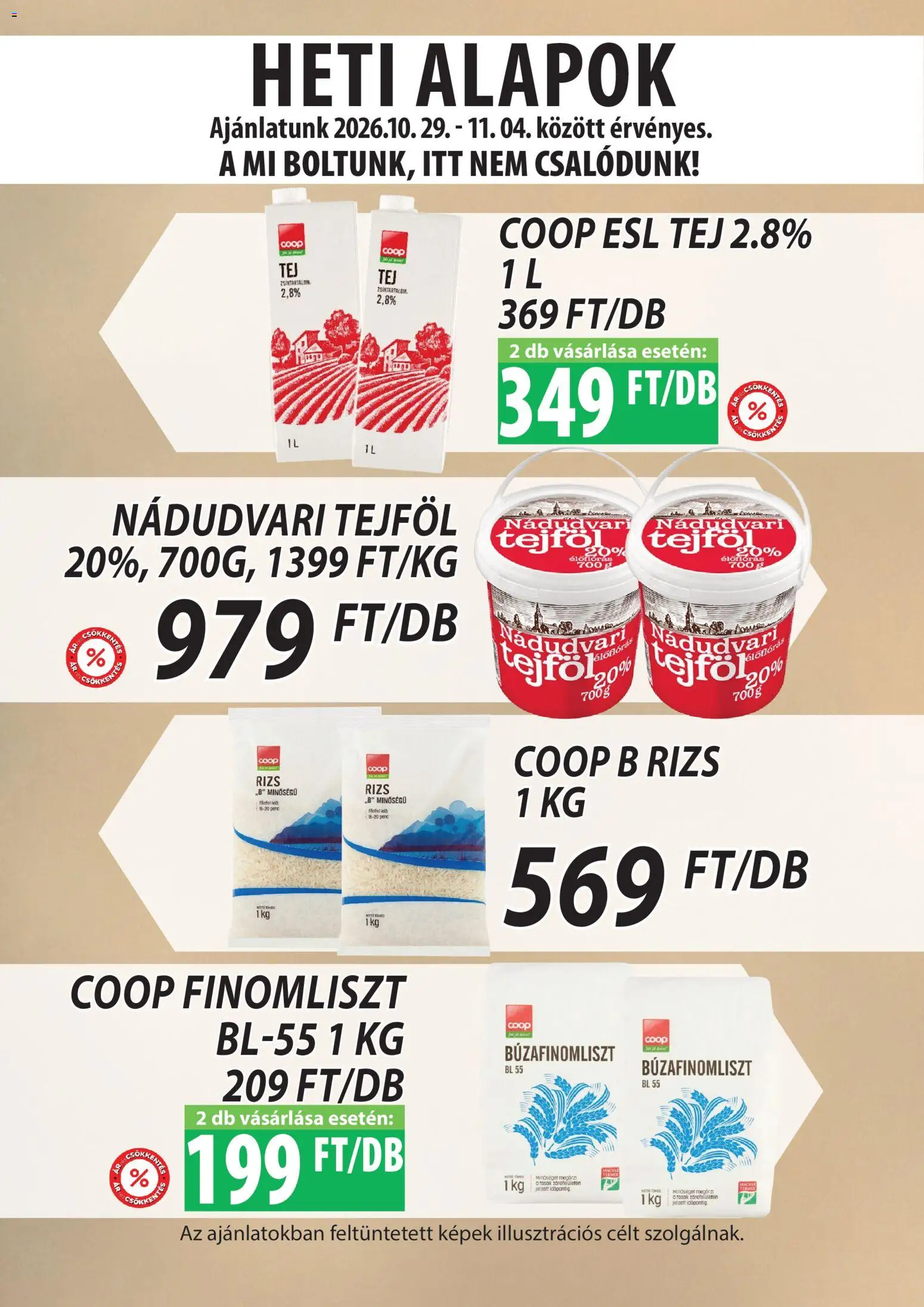 COOP Szolnok akciós ujság - amely érvényes a következő dátumtól: 2026.10.29. | Oldal: 4