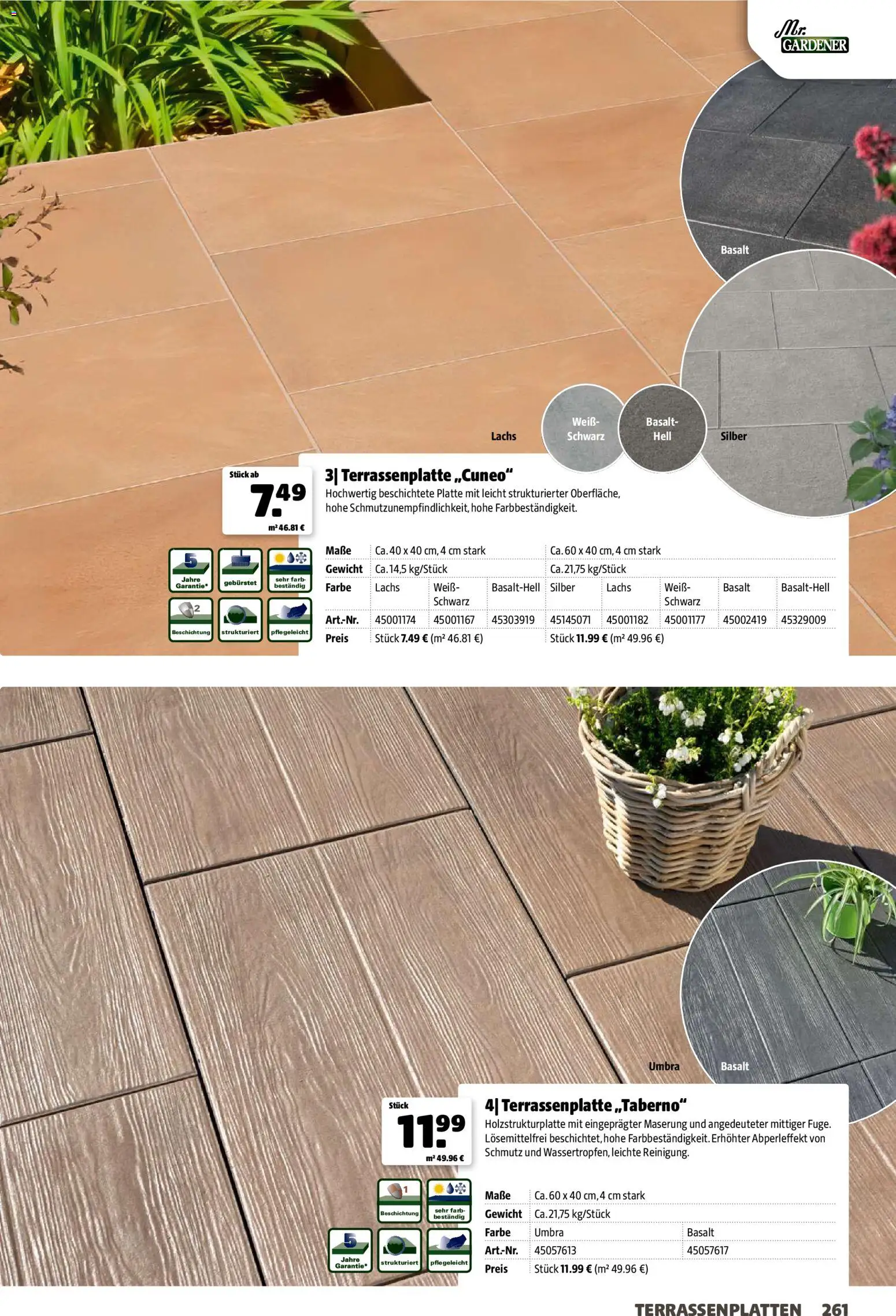 Hagebau Gartenjahr gültig ab 13.03.2026 | Seite: 261 | Produkte: Gewicht