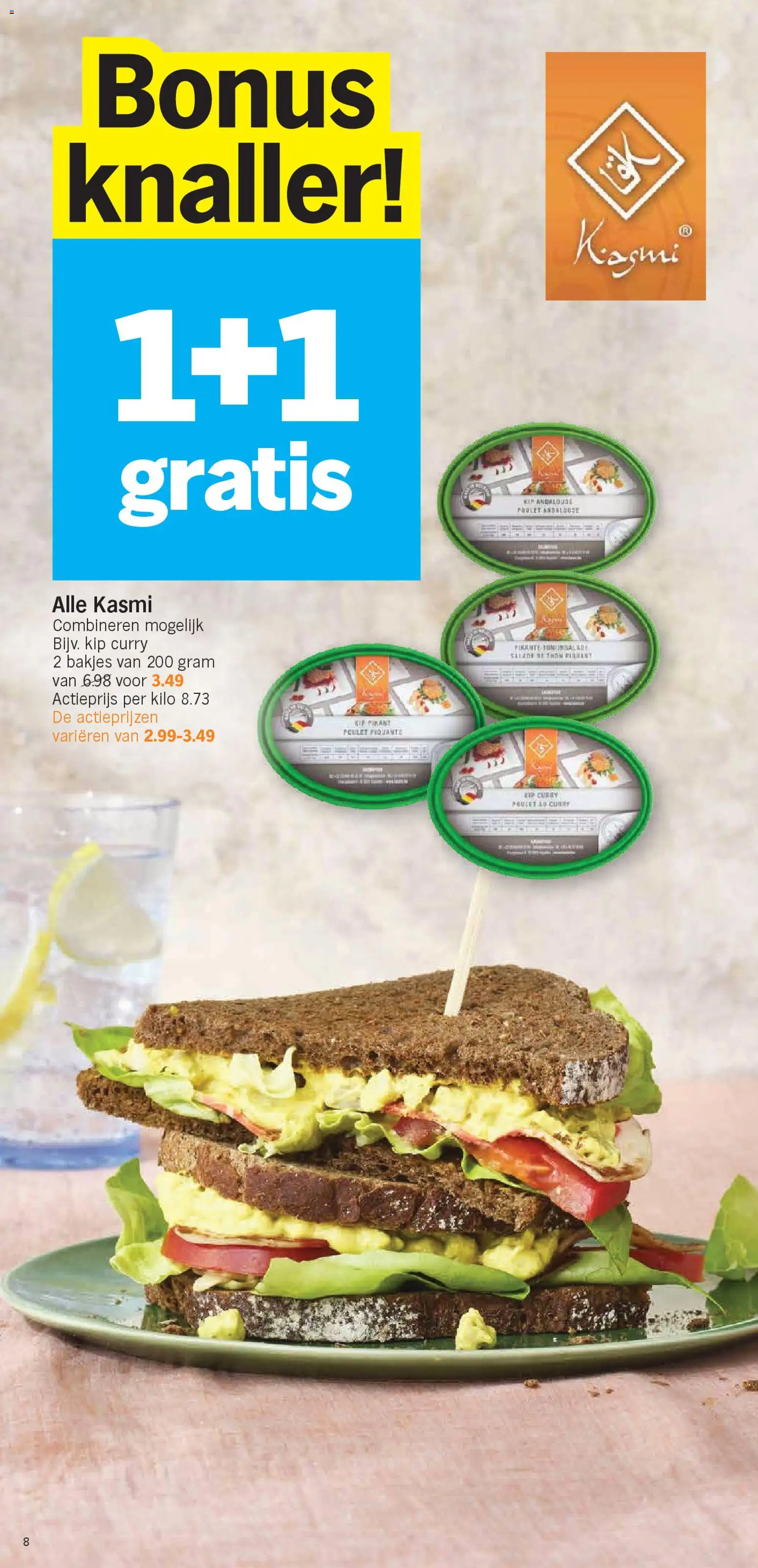 {H1} | Pagina: 8 | Producten: Salade, Kip