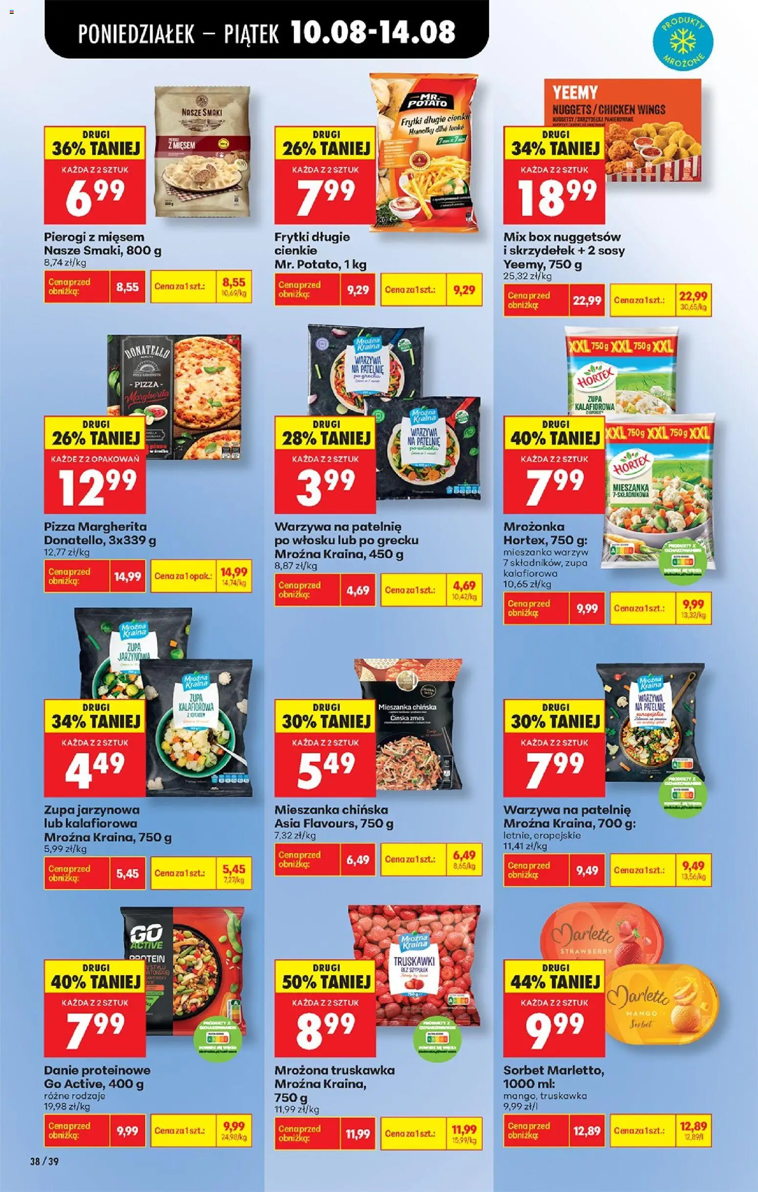 Biedronka gazetka od 10.08.2026 | Strona: 56 | Produkty: Mieszanka chińska, Frytki, Mieszanka warzyw, Mroźna kraina