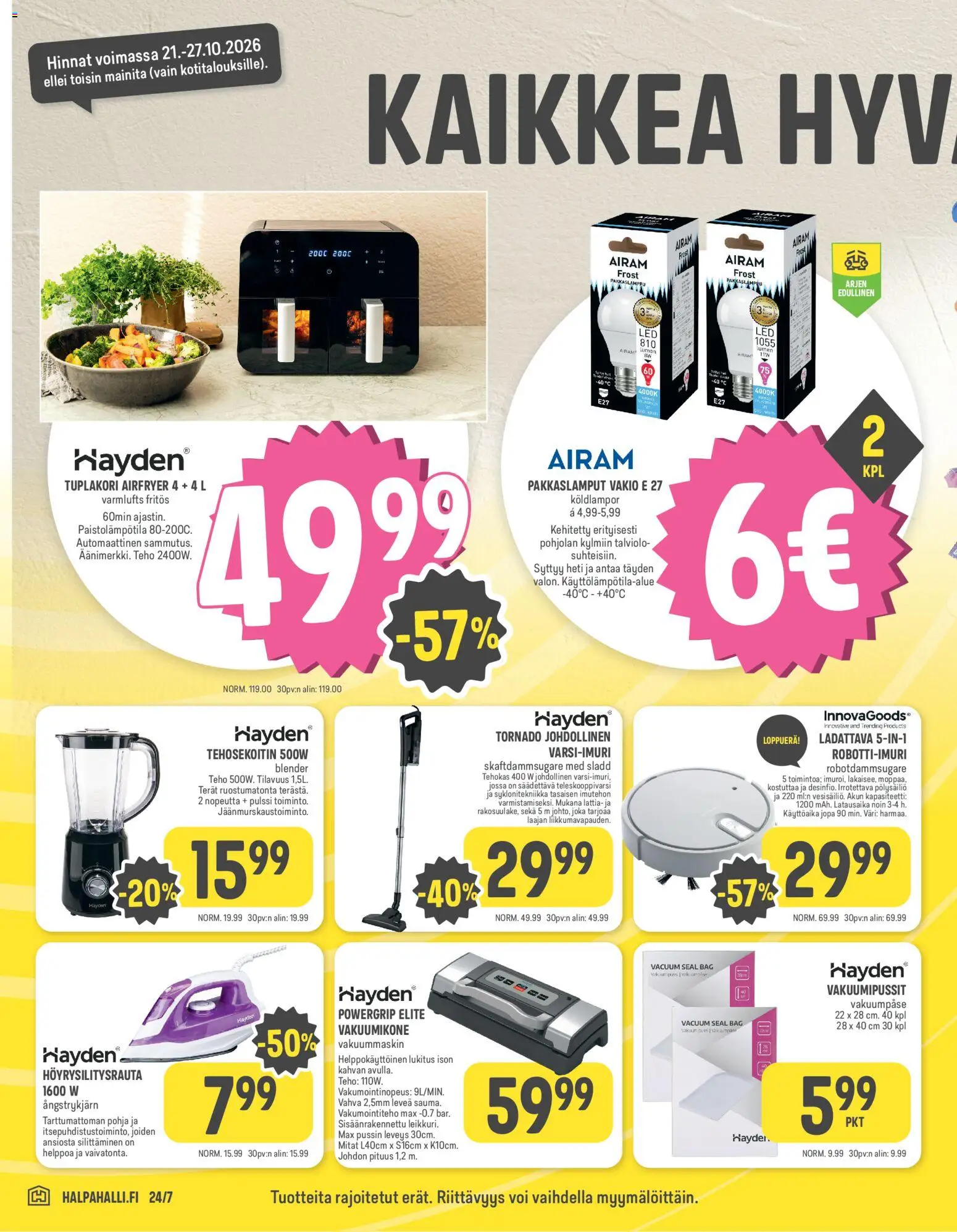 Halpa Halli tarjoukset – voimassa 21/10/2026 alkaen | Sivu: 16