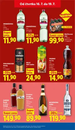 Náhled letáku BECHEROVKA Vodka, 0,5 l, alk. 37,5 % obj. od 16.07.2026 | Strana: 27 | Produkty: Čaj, Ice tea, Becherovka, Perlenbacher
