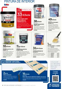 Vista previa BigMat - Pintura 2026 válido desde el 20.04.2026 | Página: 6 | Productos: Pintura plástica, Ρούτερ