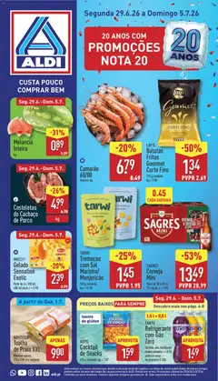 Pré-visualização Aldi folheto válido de 29/06/2026