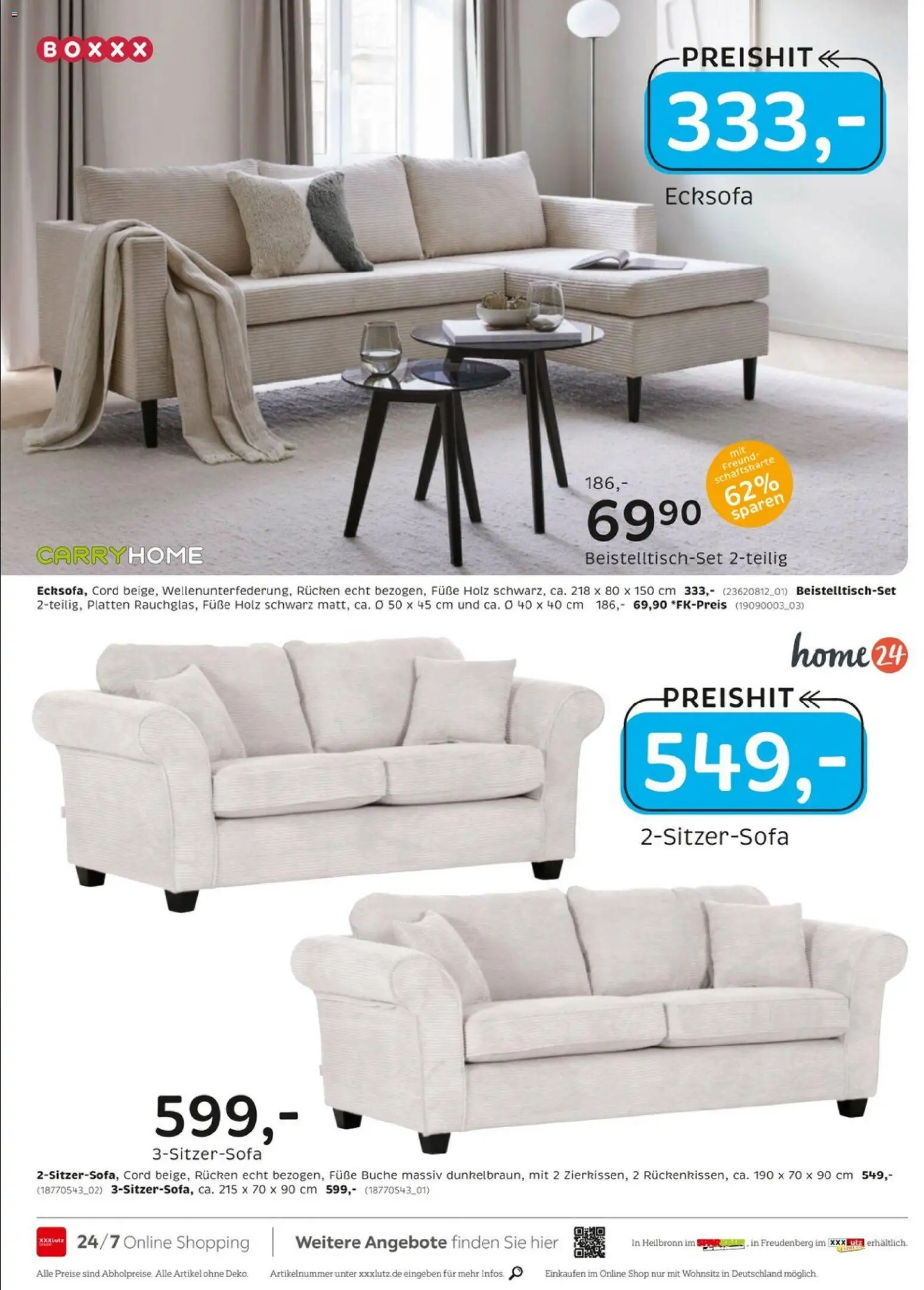 XXXLutz Wohnaccessoires – gültig ab 18.07.2026 | Seite: 20 | Produkte: Ecksofa