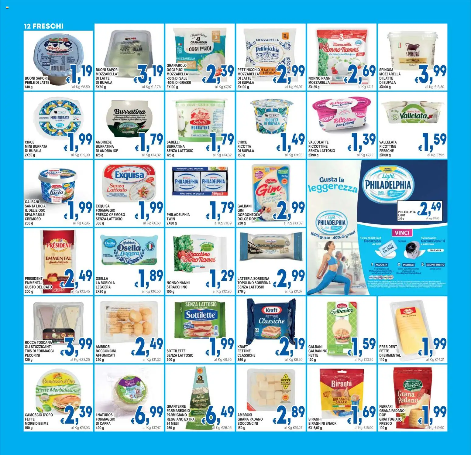 Volantino DEM del 29.04.2026 | Pagina: 12 | Prodotti: Salmone, Formaggio, Stracchino, Burrata