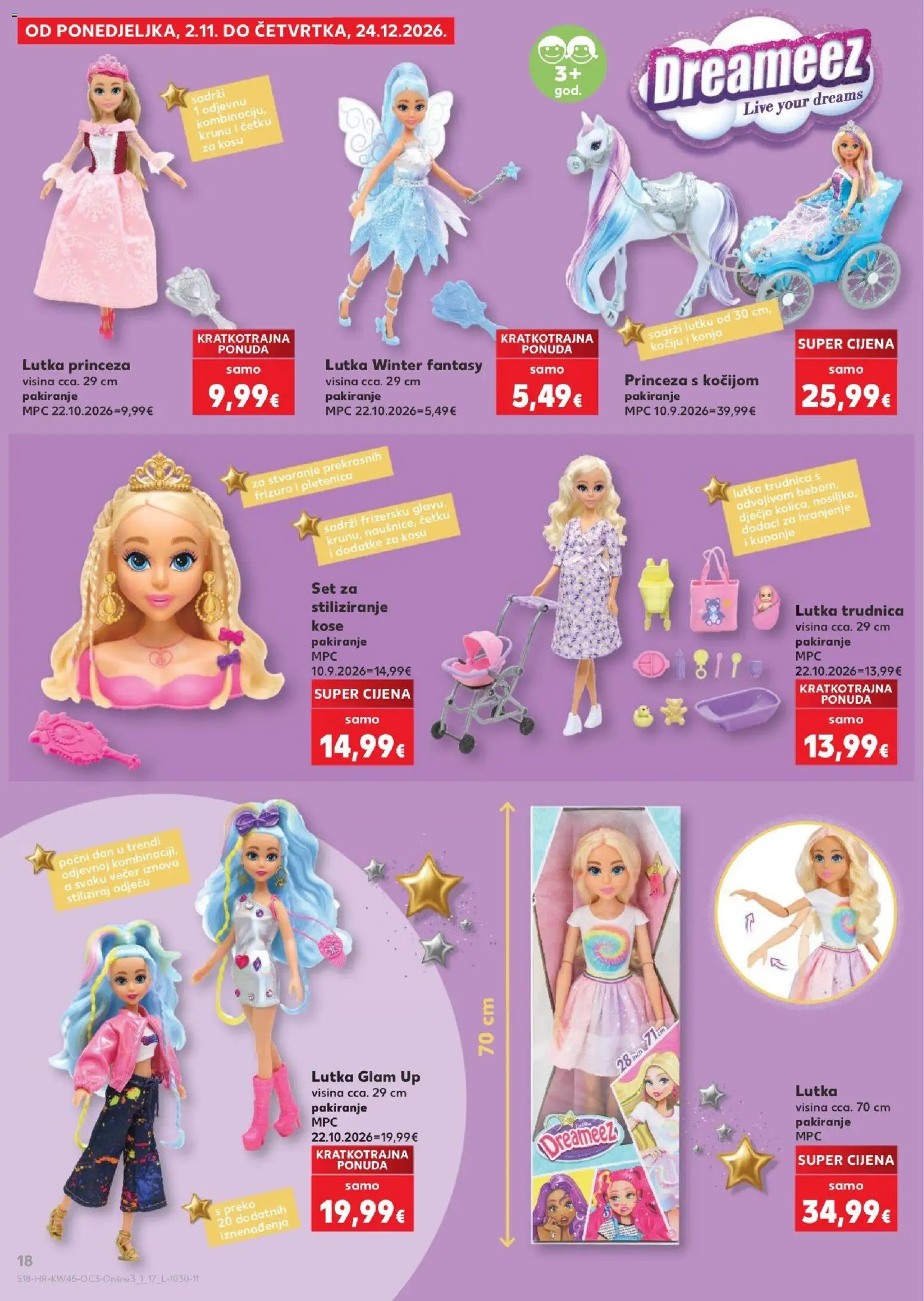 Kaufland katalog | vrijedi od 02.11.2026 | Stranica: 18 | Proizvodi: Lutka